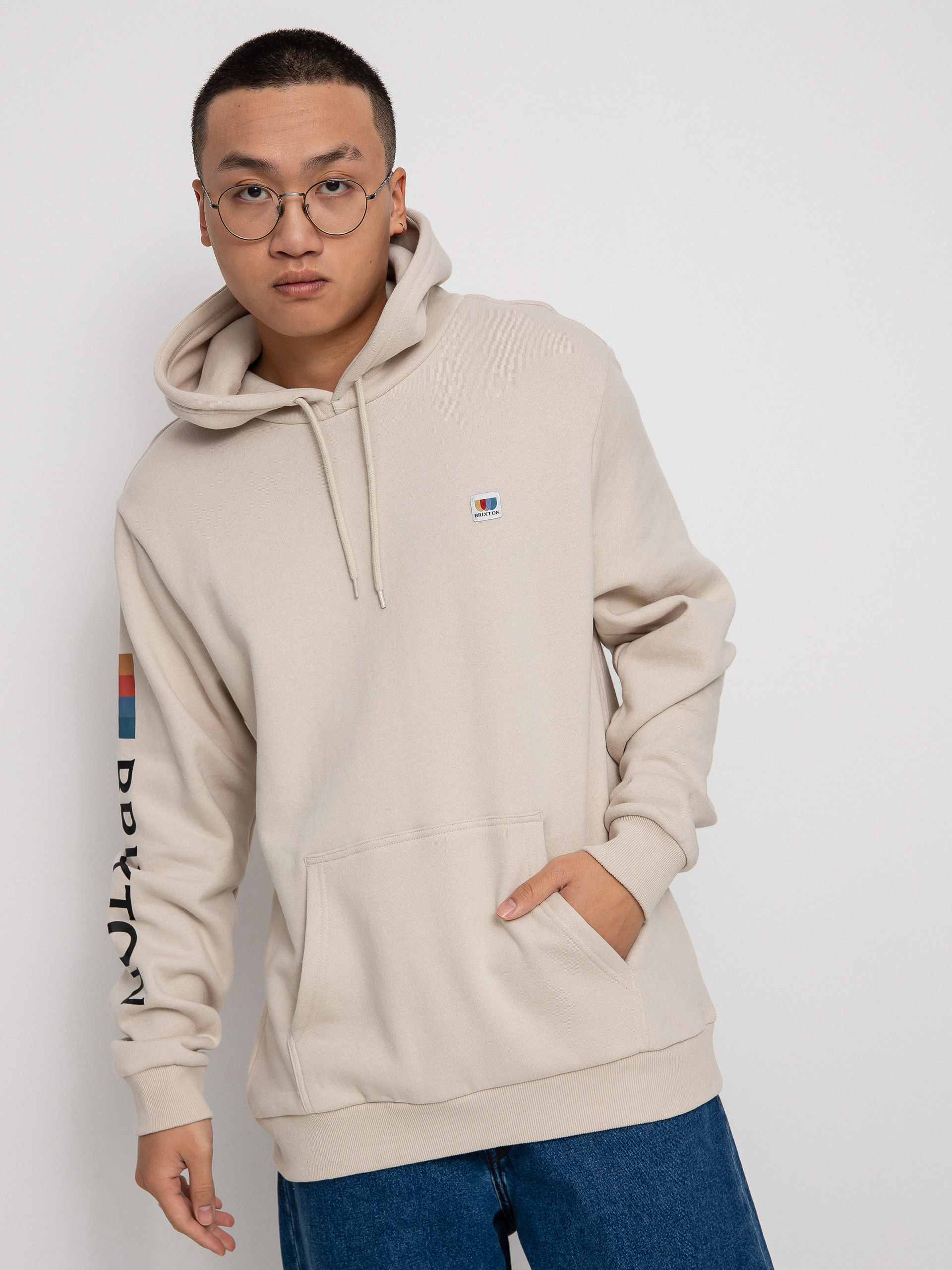 Brixton Alton HD Kapucnis pulóver (beige)