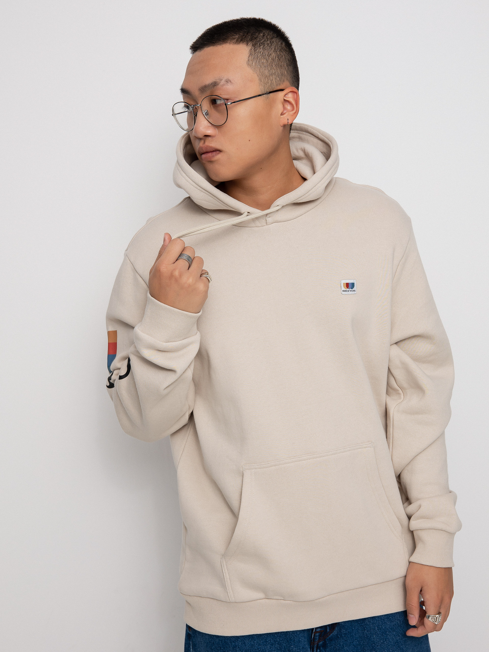 Brixton Alton HD Kapucnis pulóver (beige)