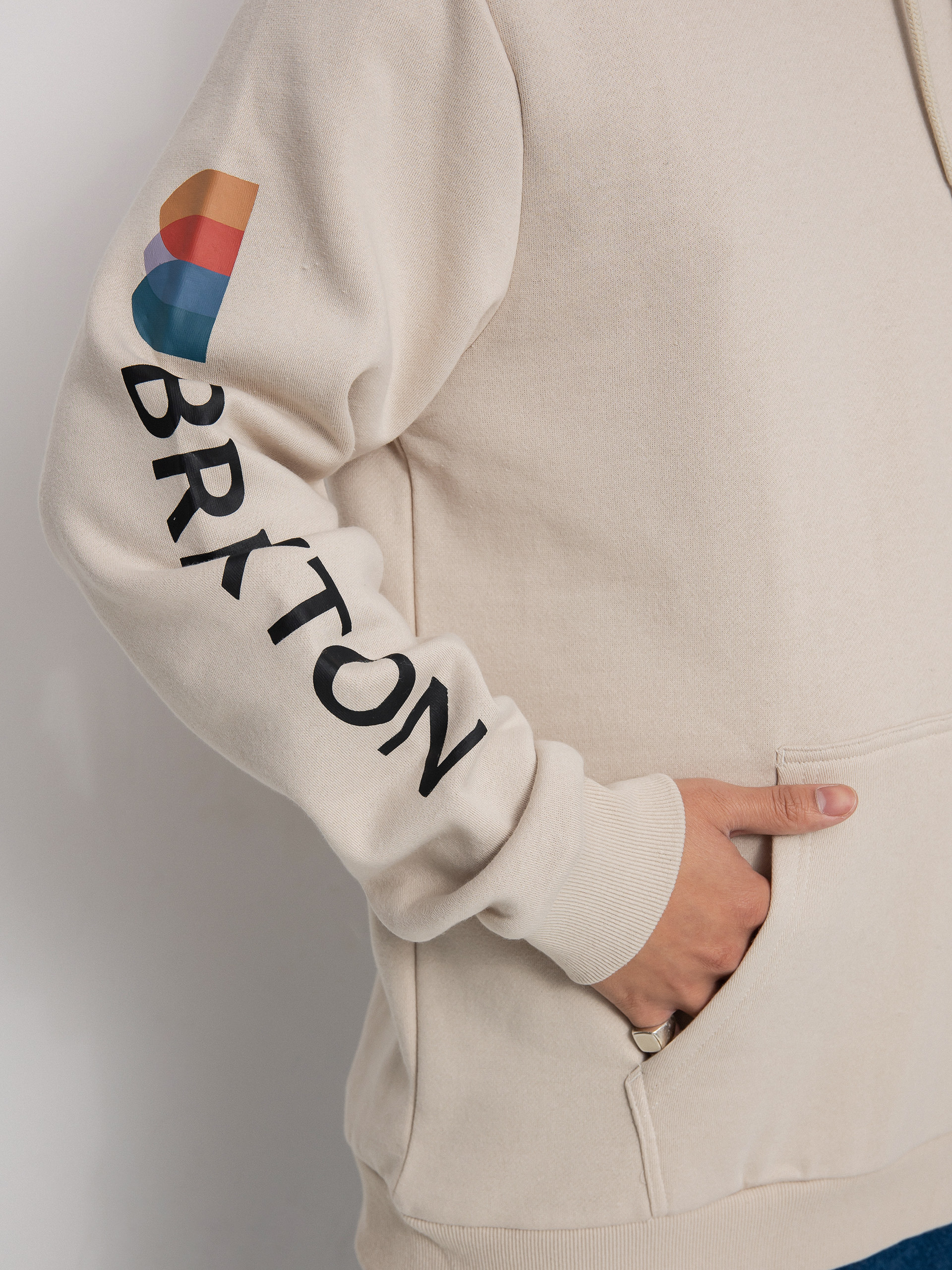 Brixton Alton HD Kapucnis pulóver (beige)