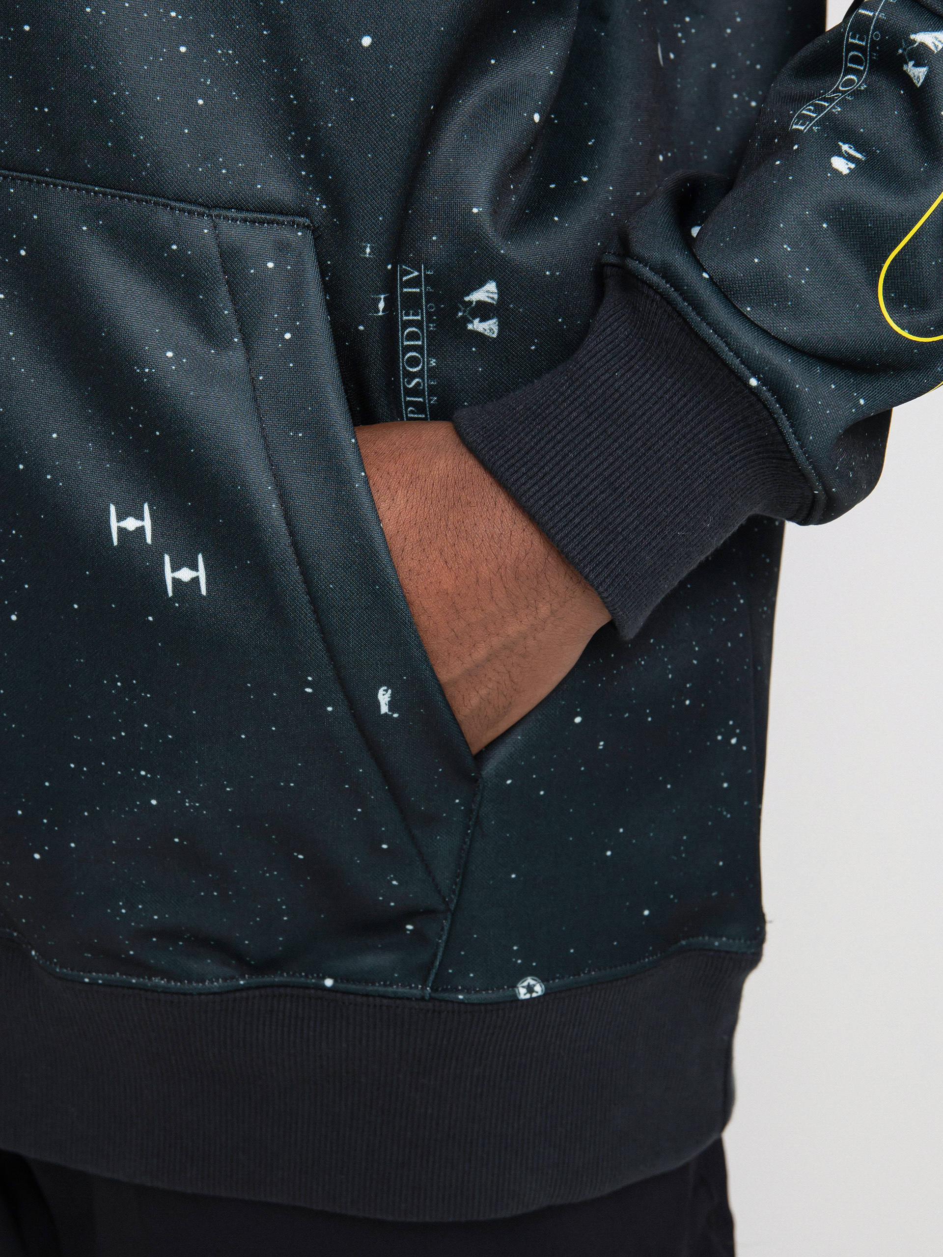 Férfi DC X Star Wars Snowstar Thermo pulóver (black/yellow)