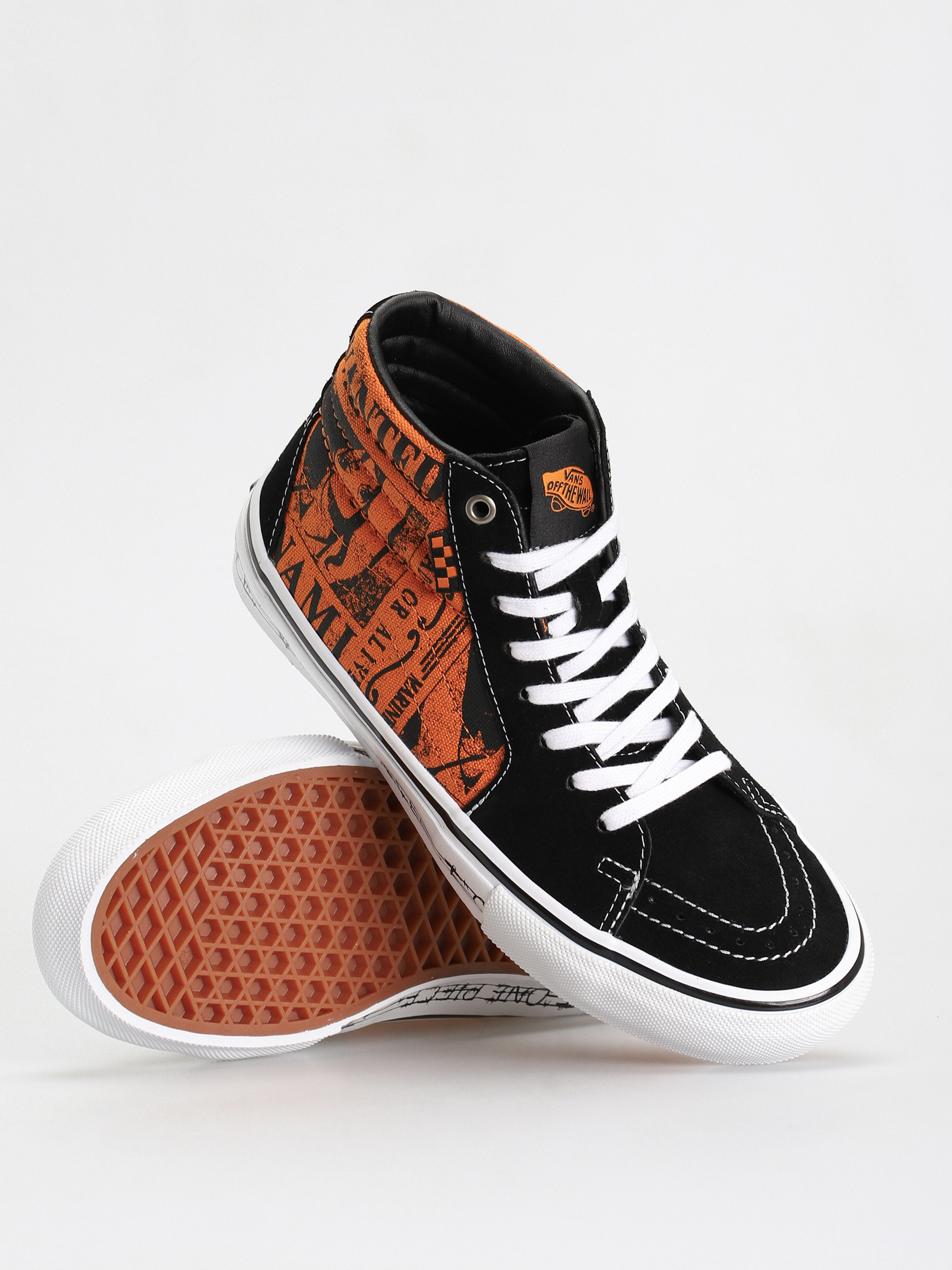 Vans X One Piece Skate Sk8 Hi Cipők (wanted nami orange)