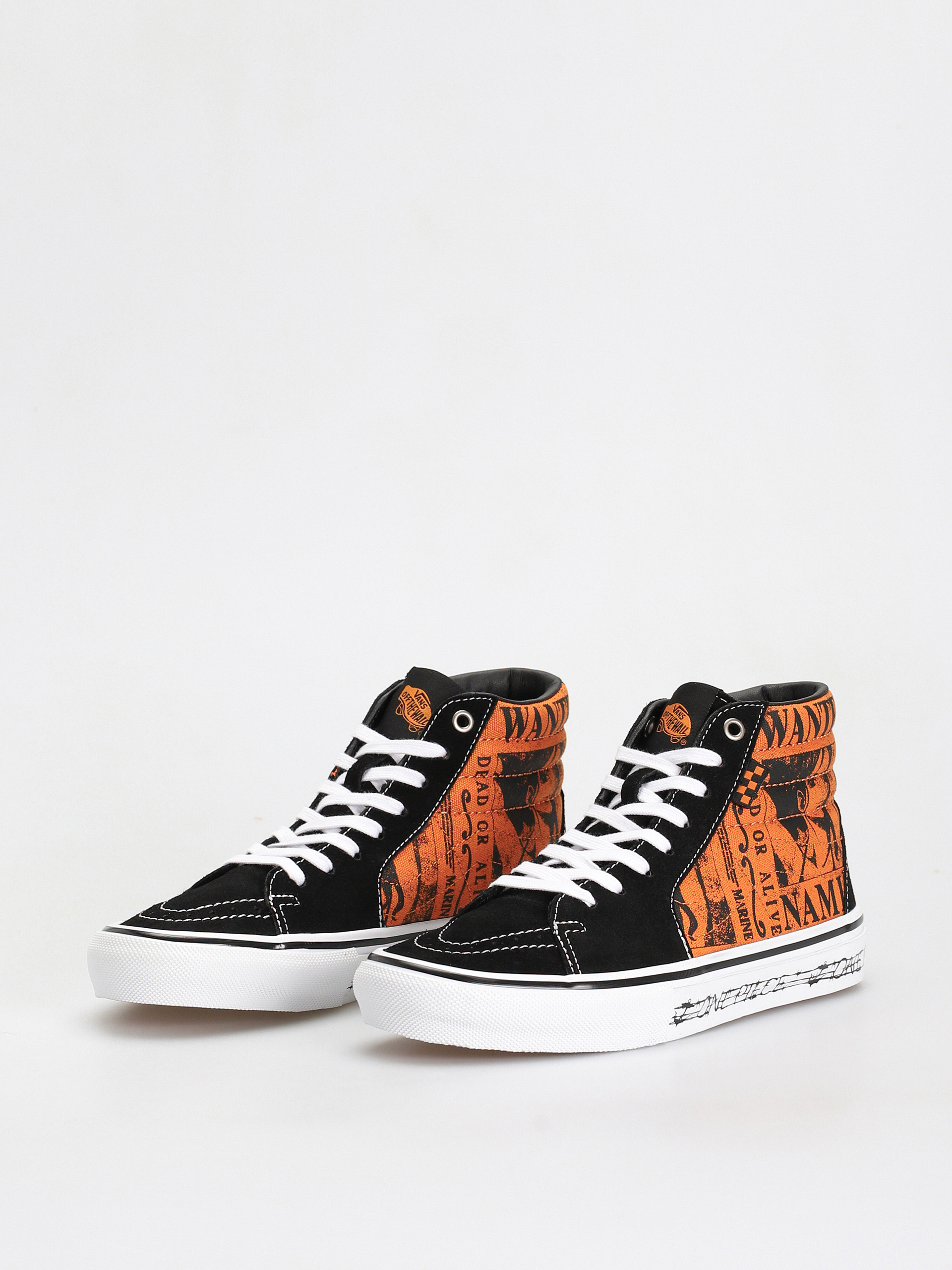 Vans X One Piece Skate Sk8 Hi Cipők (wanted nami orange)