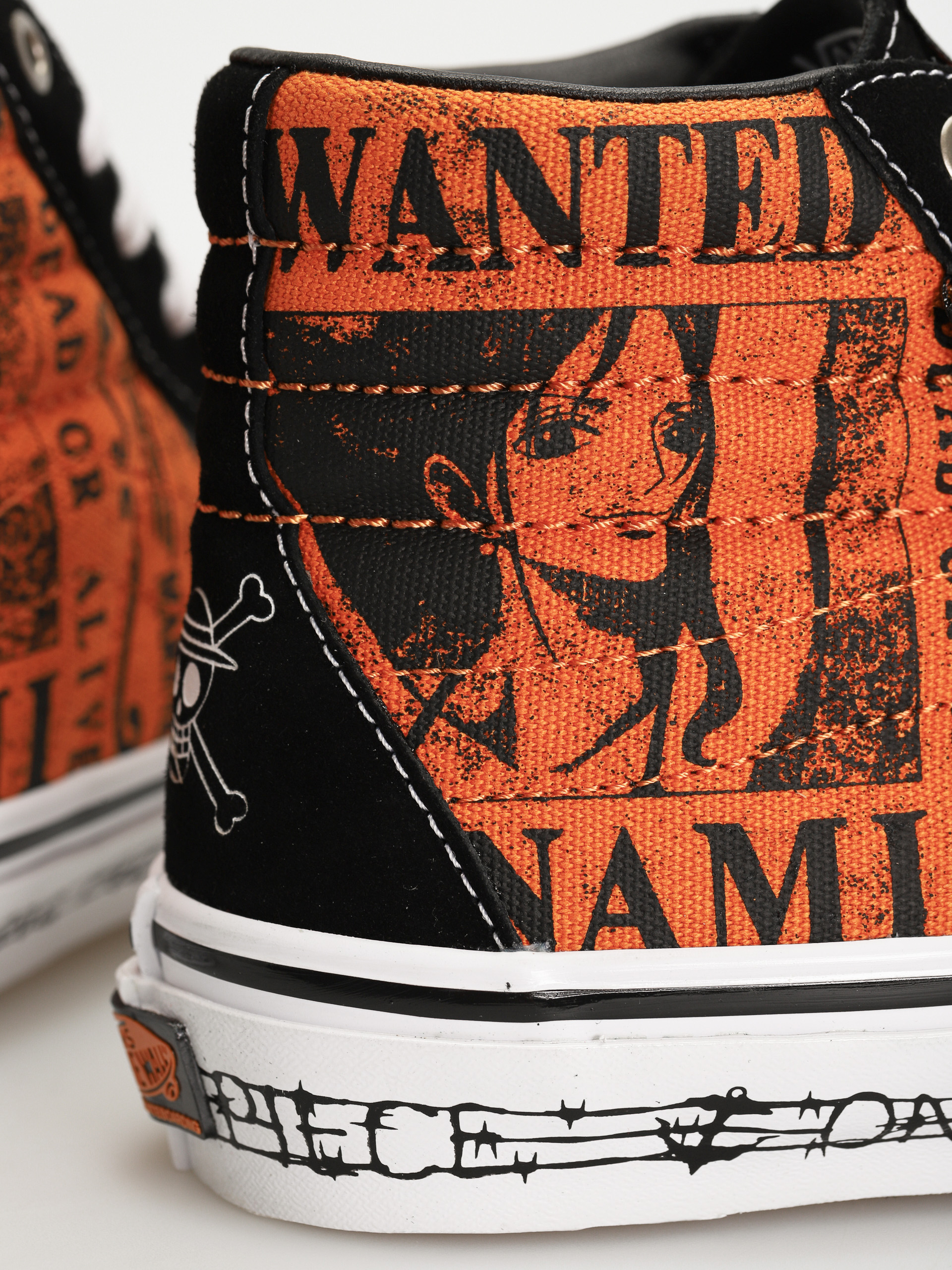 Vans X One Piece Skate Sk8 Hi Cipők (wanted nami orange)