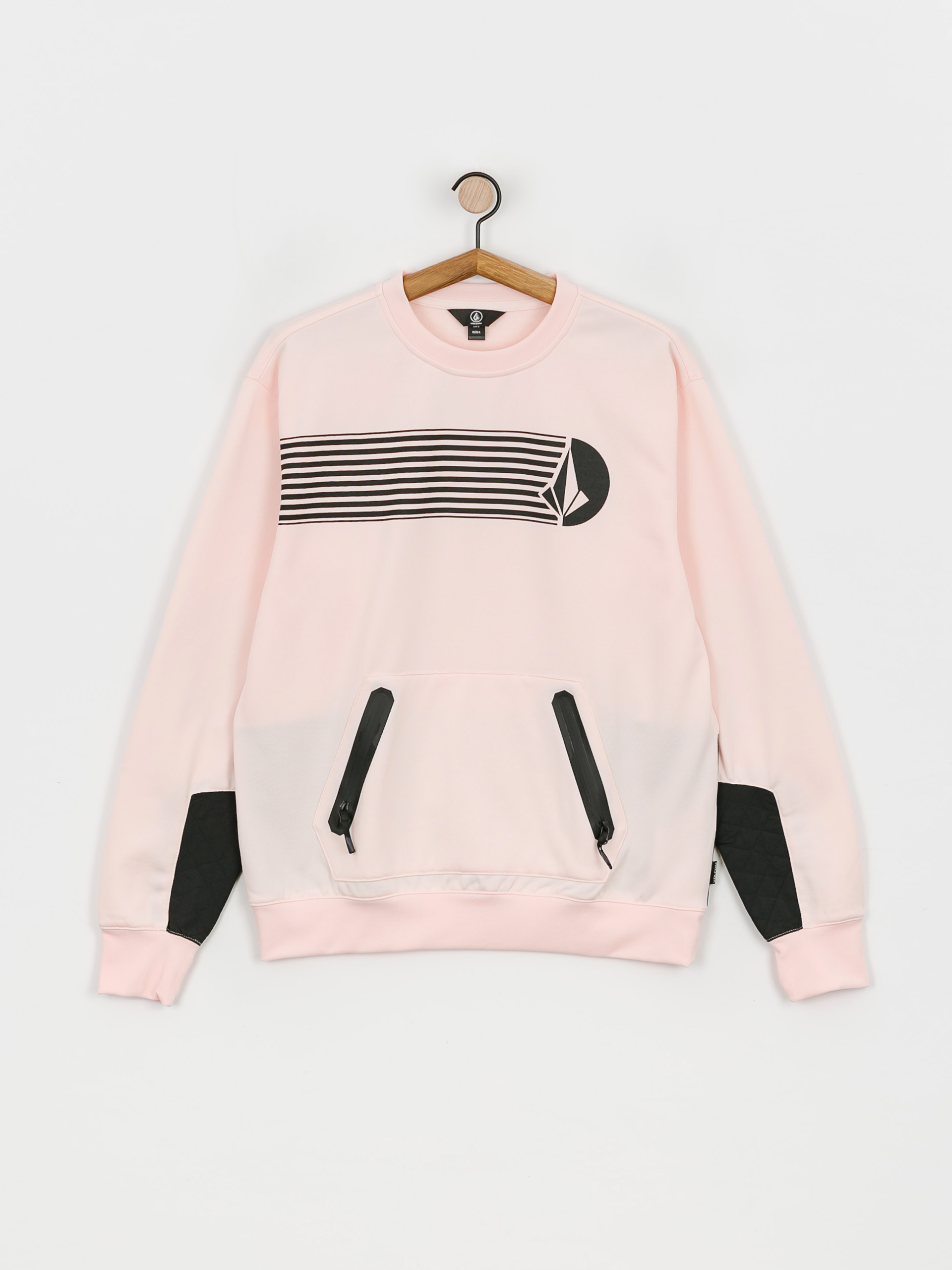 Férfi Volcom Let It Storm Crew Thermo pulóver (party pink)