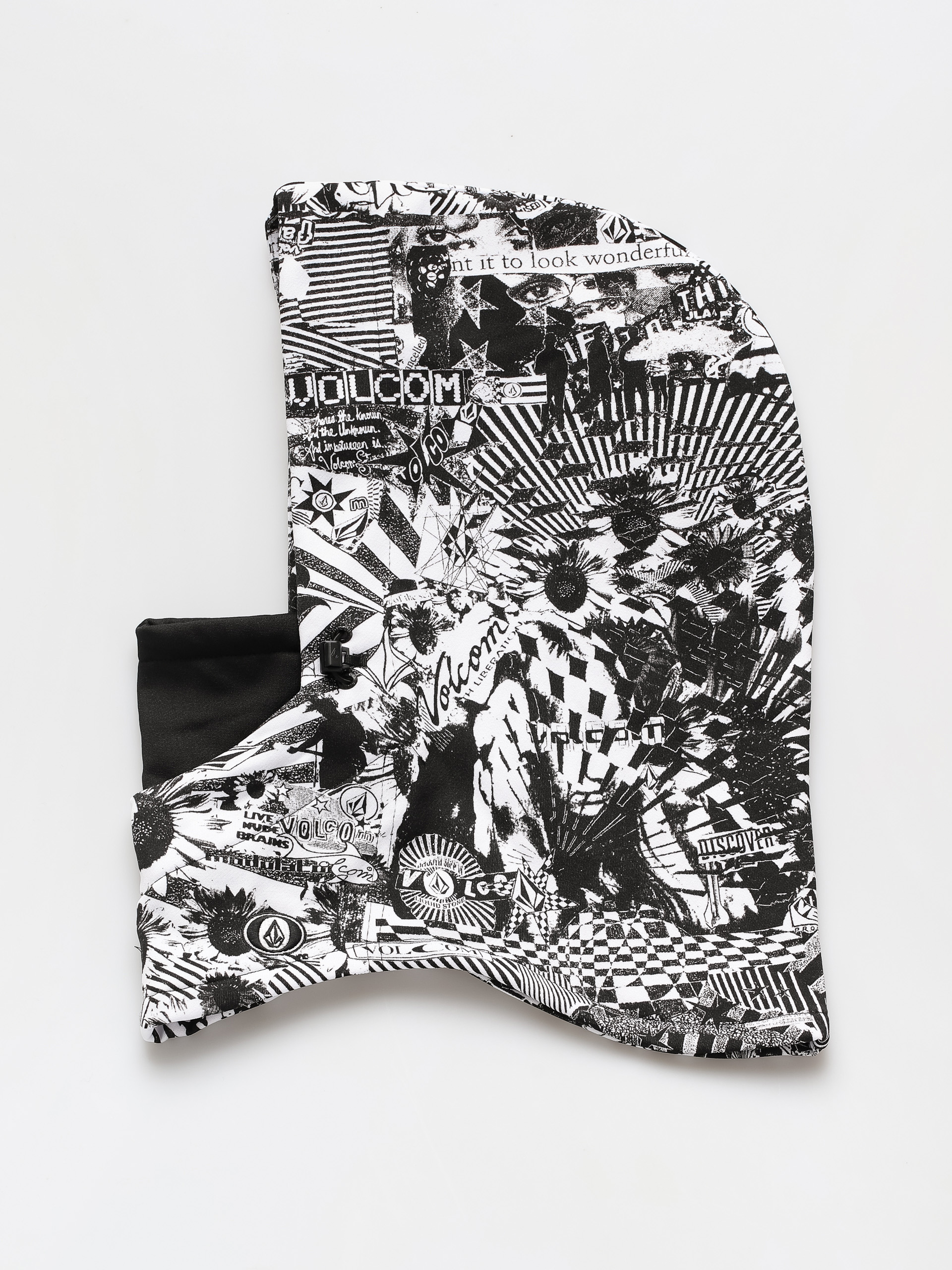 Volcom Hydro Fleece Hood Thingy Kendő (black white)