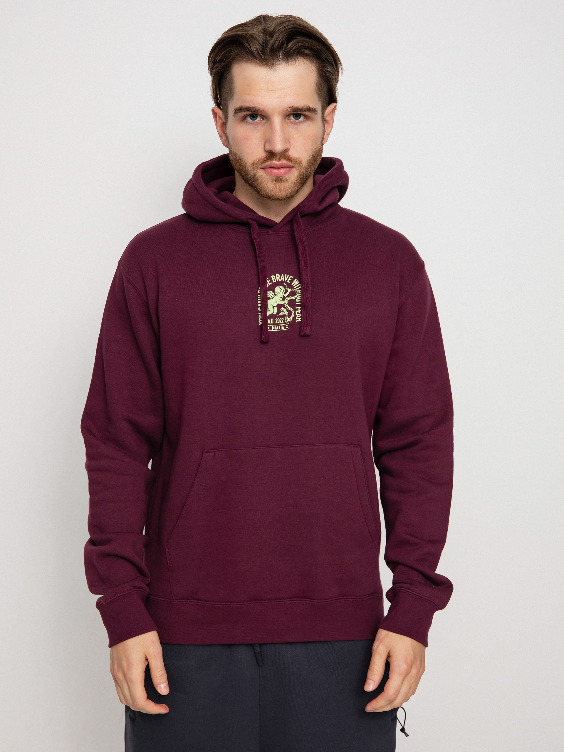 Malita Cupid HD Kapucnis pulóver (burgundy)