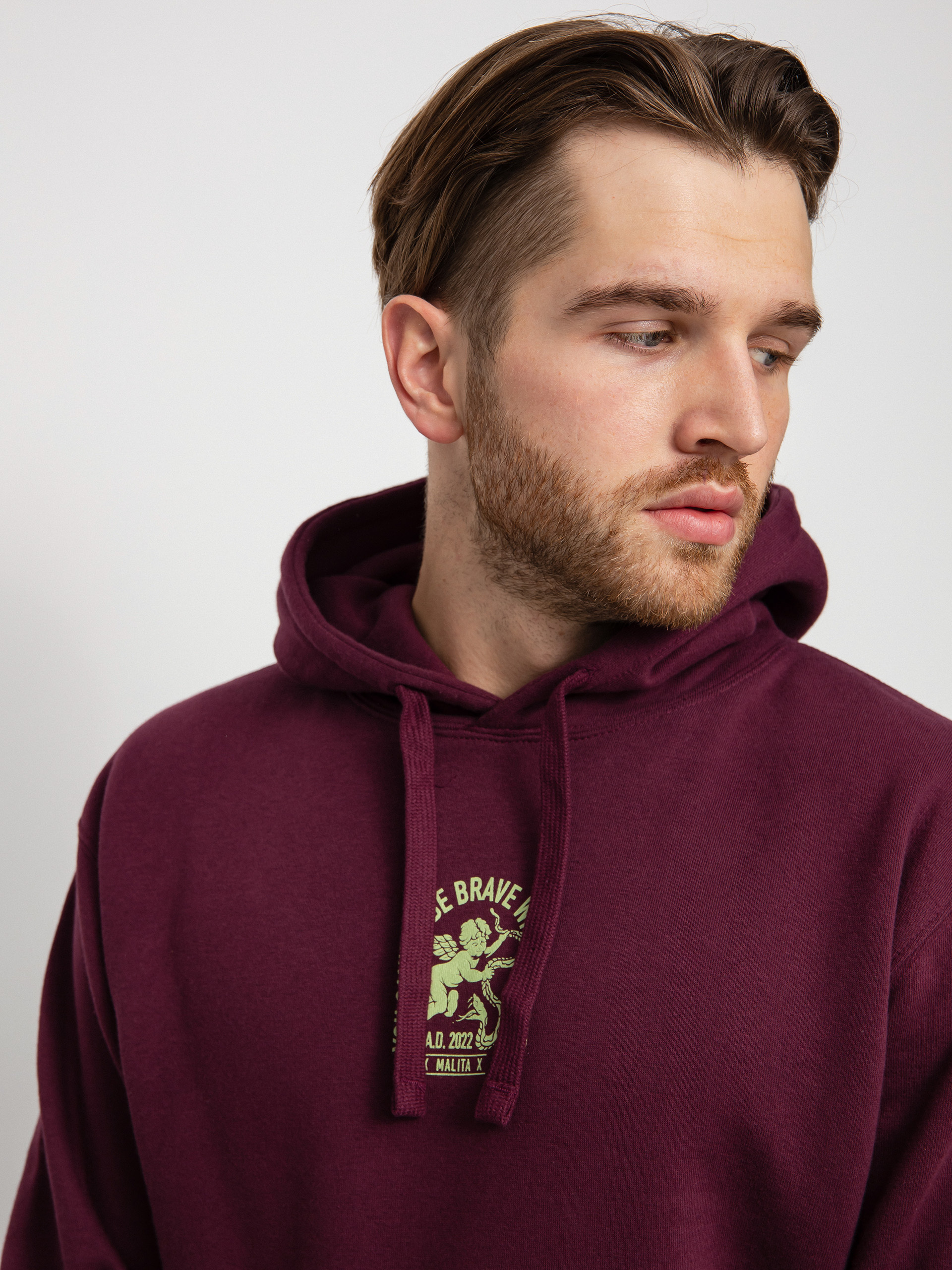 Malita Cupid HD Kapucnis pulóver (burgundy)