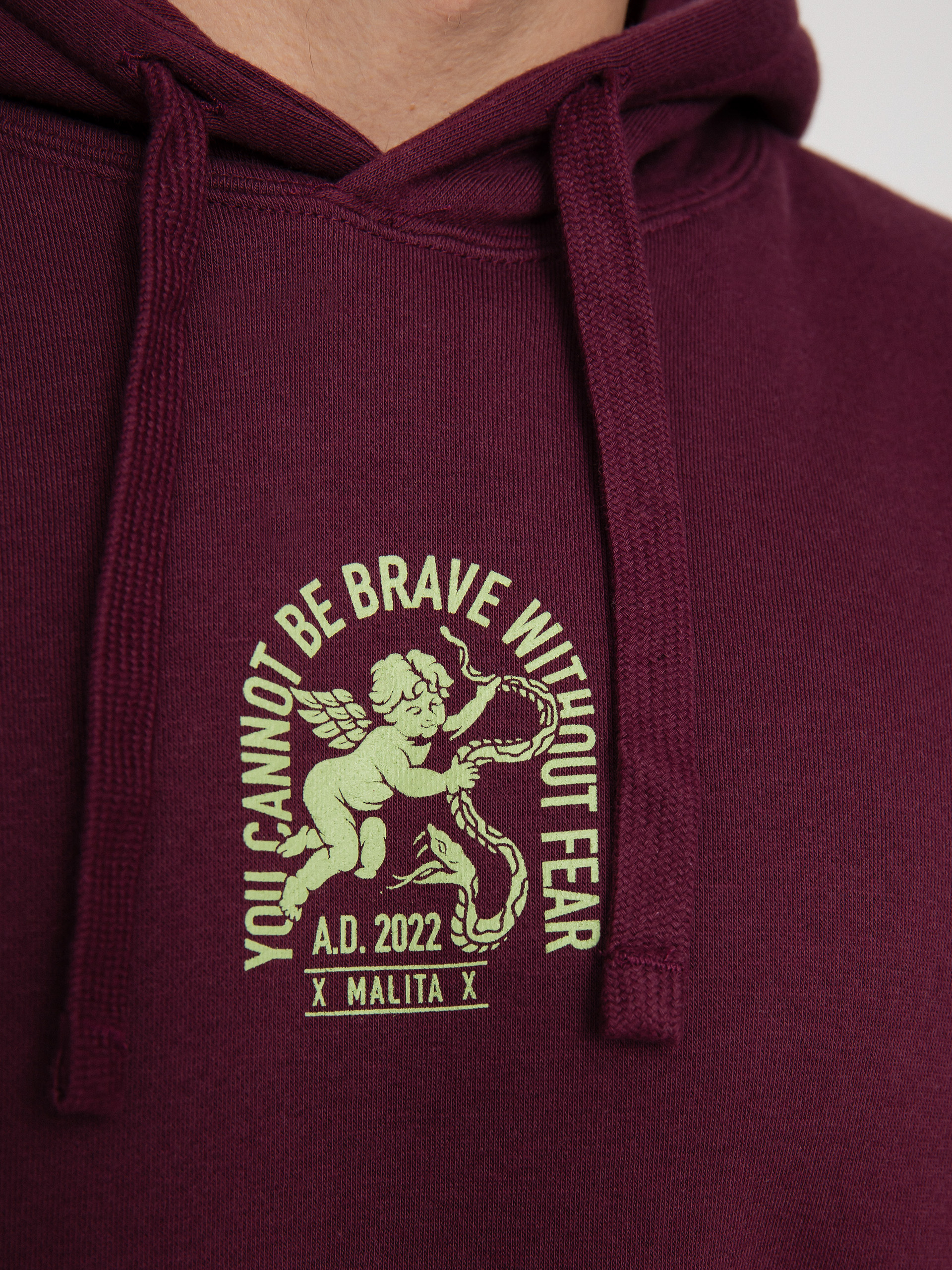 Malita Cupid HD Kapucnis pulóver (burgundy)