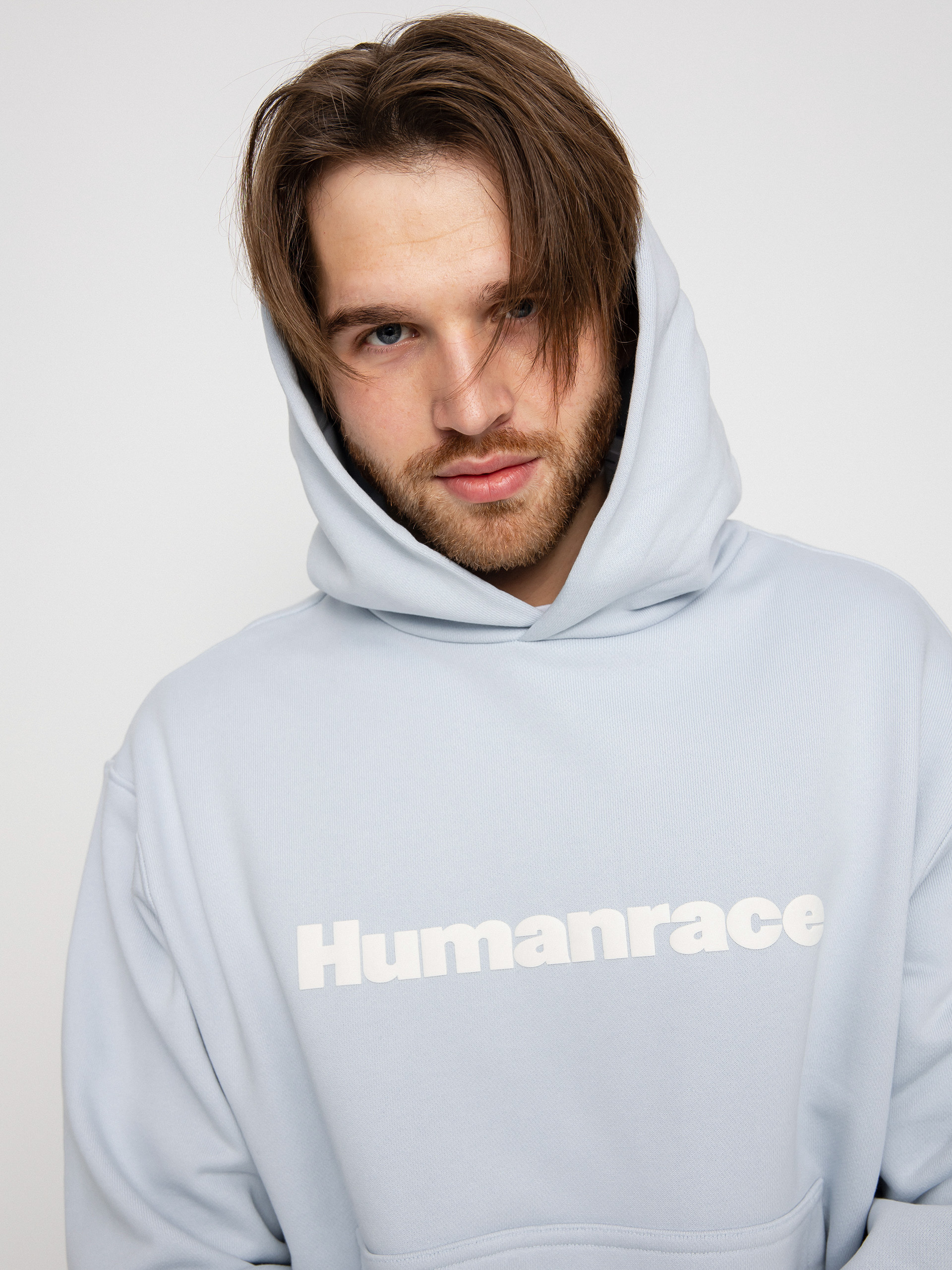 adidas Originals Pharrell Williams Basics HD Kapucnis pulóver (halblu)