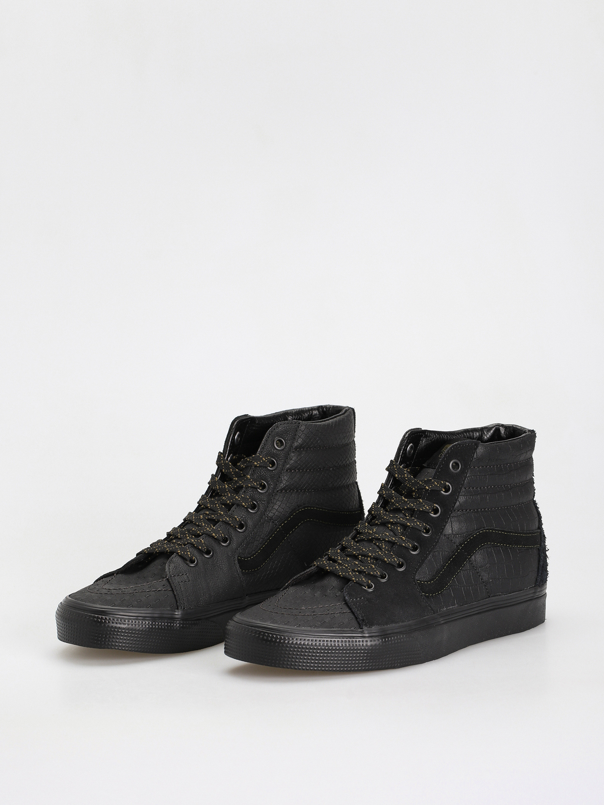Vans Sk8 Hi Cipők (mono patchwork blackout)