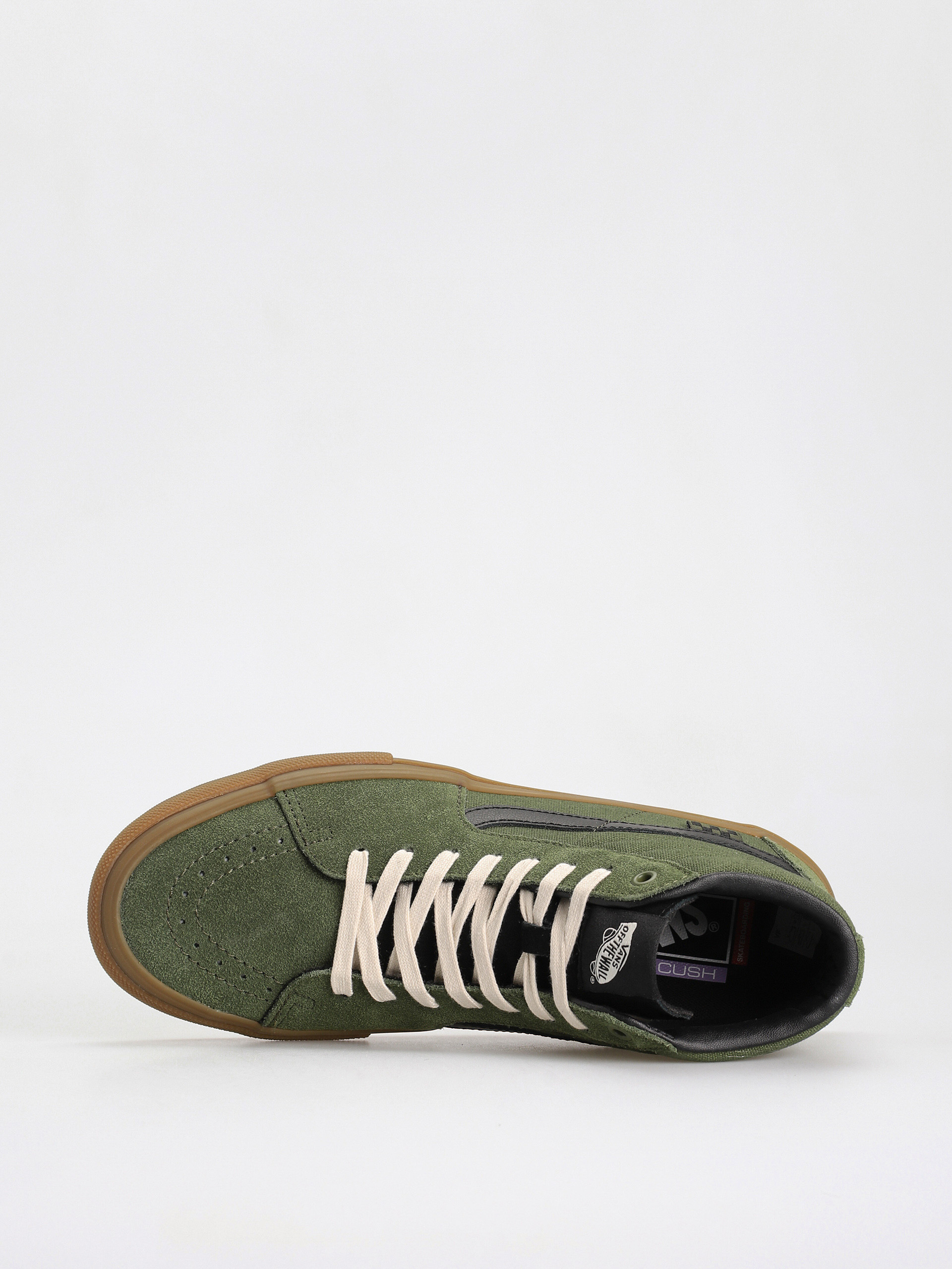 Vans Skate Sk8 Hi Cipők (green/gum)