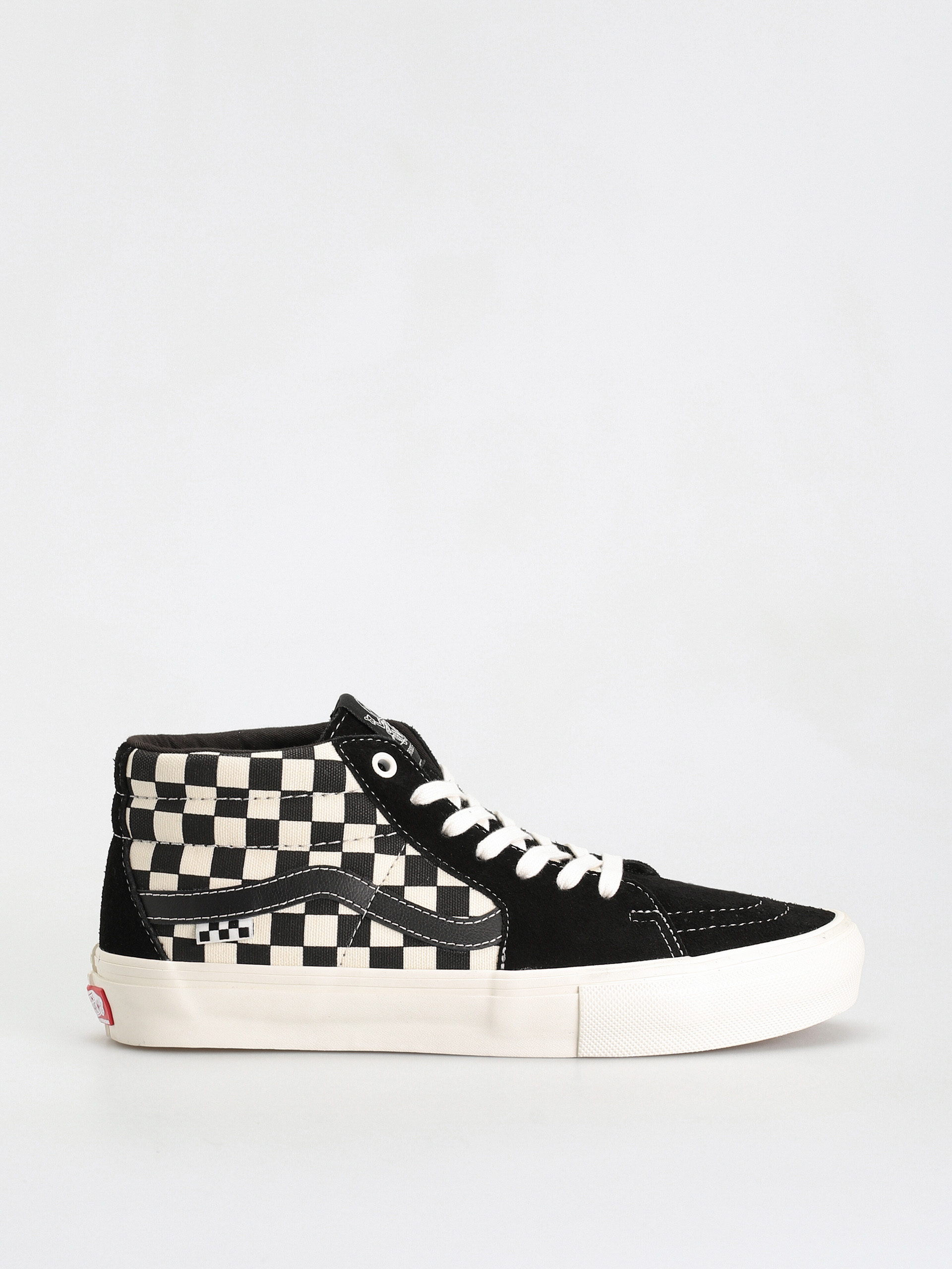 Vans Skate Grosso Mid Cipők (checkerboard black/marshmallow)