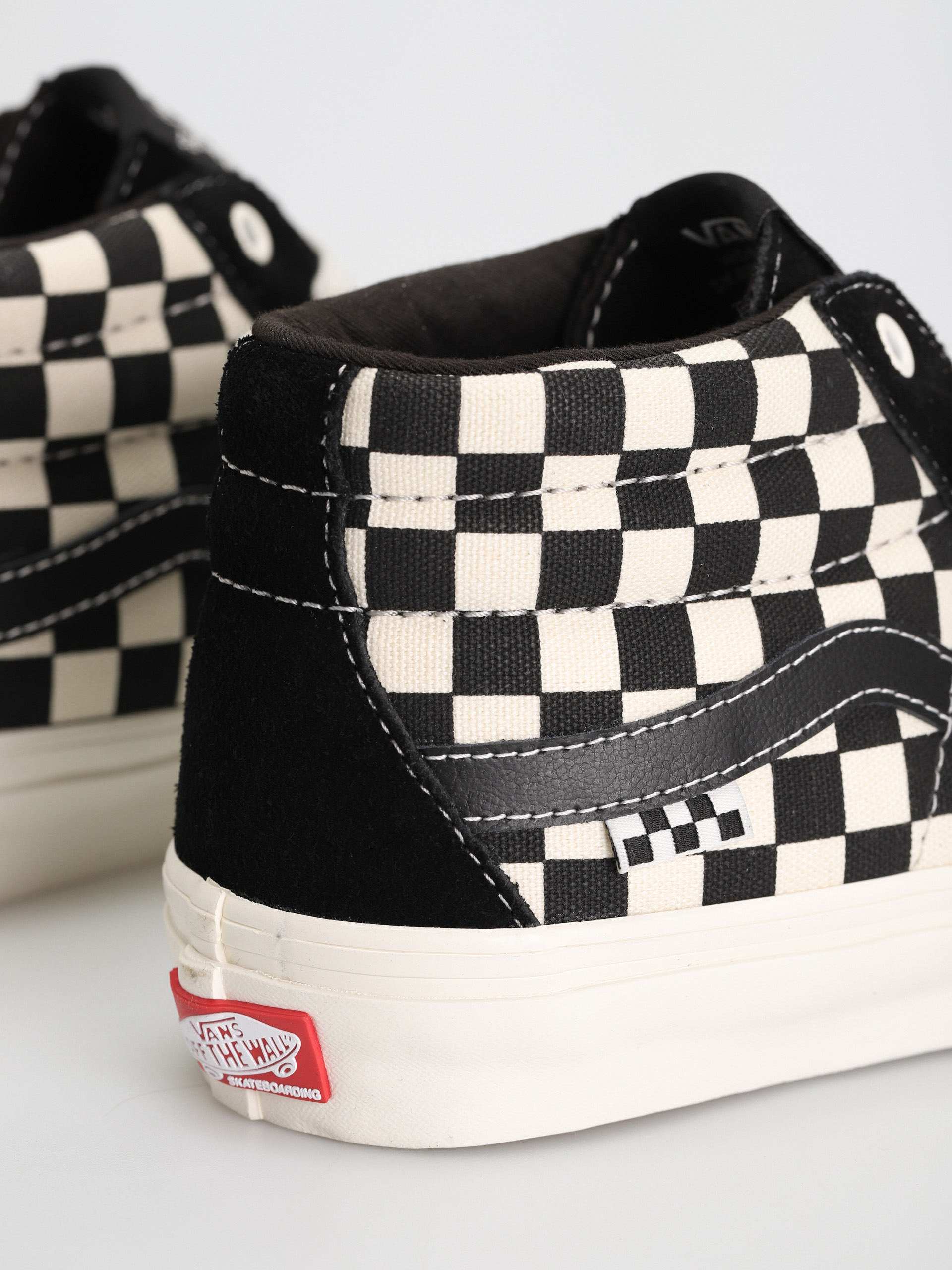 Vans Skate Grosso Mid Cipők (checkerboard black/marshmallow)
