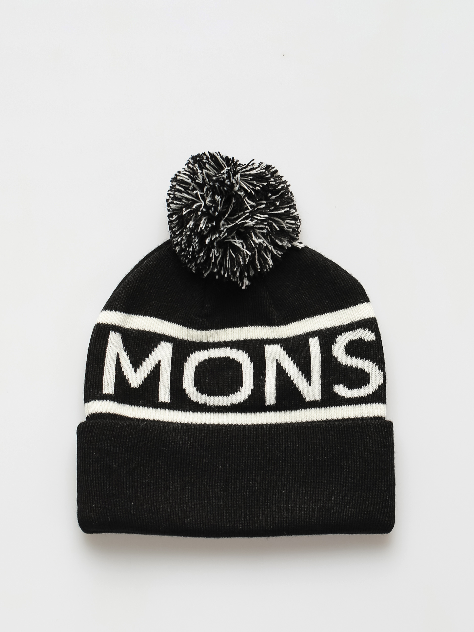 Mons Royale Pom Pom Sapka (black/white)