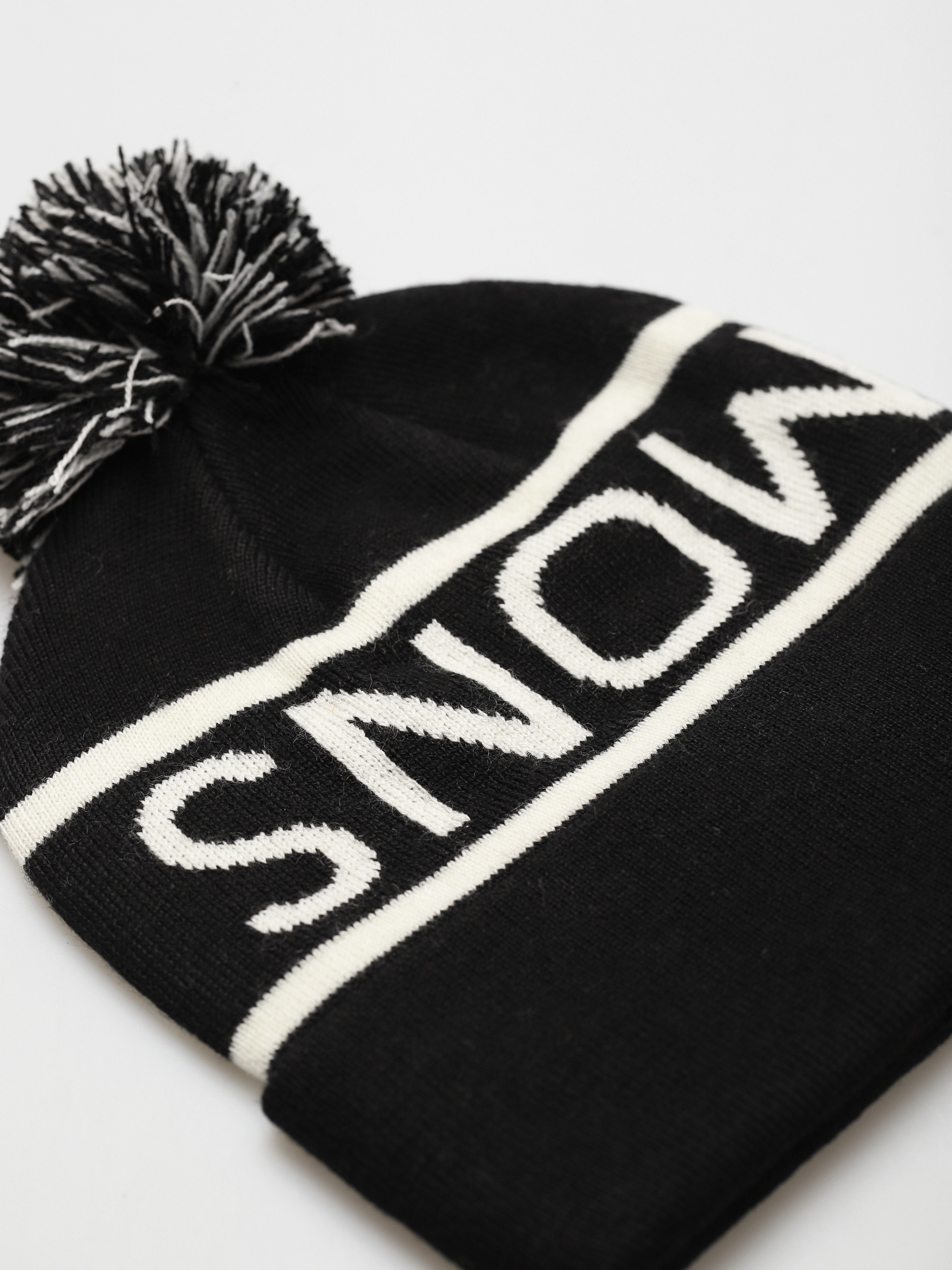 Mons Royale Pom Pom Sapka (black/white)