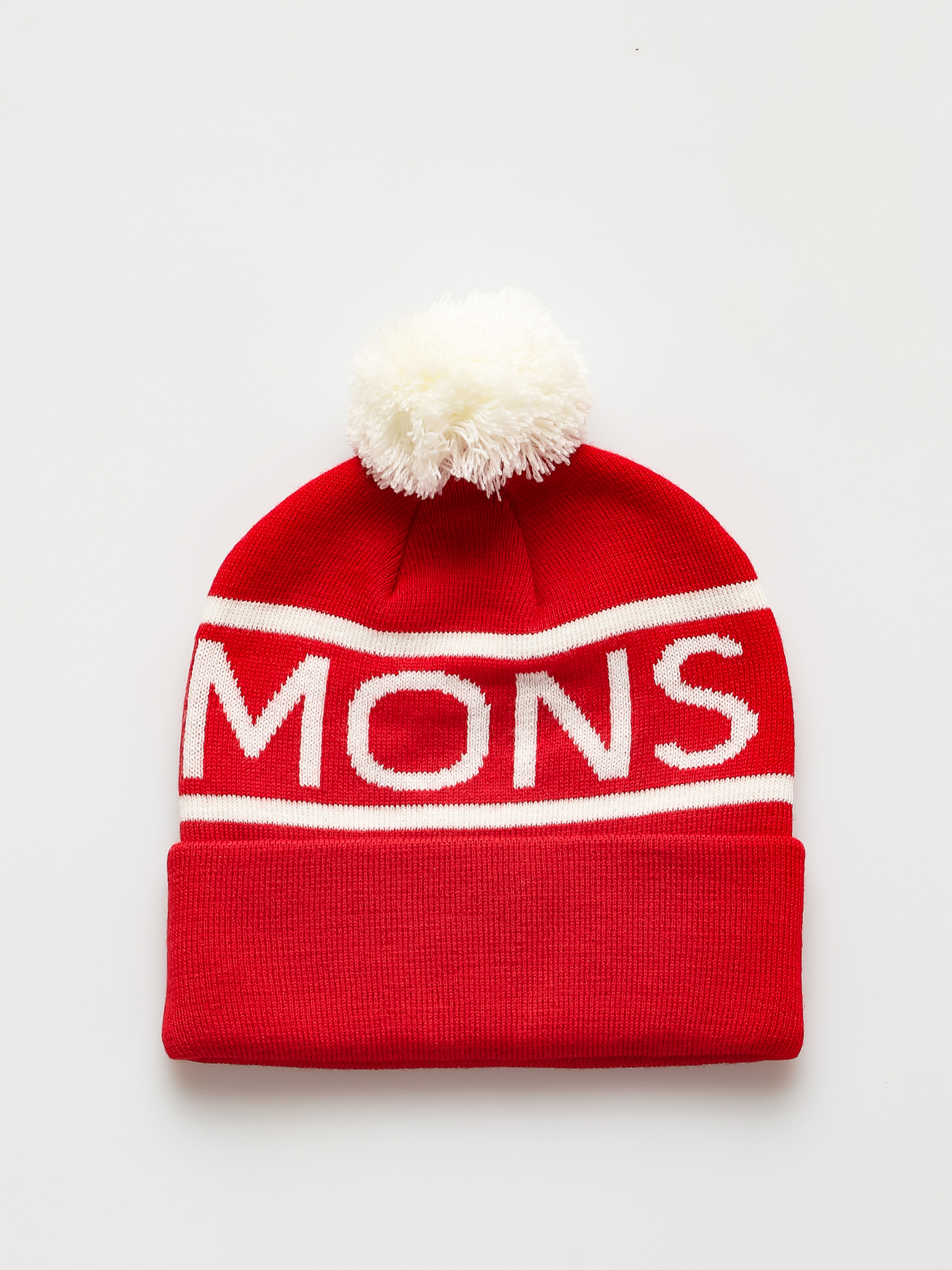 Mons Royale Pom Pom Sapka (retro red)