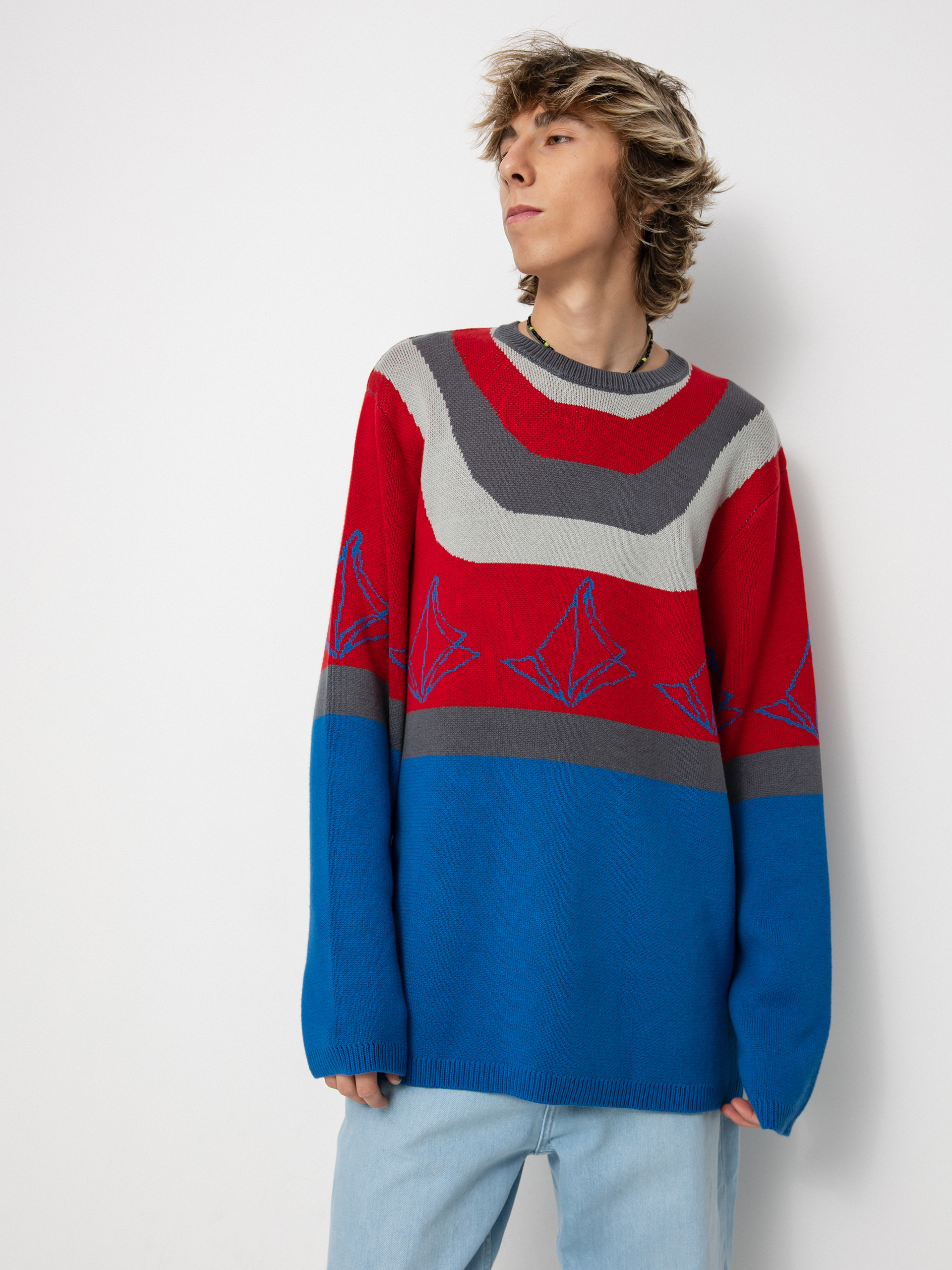 Volcom Ravelson Sweater Pulóver (dark blue)