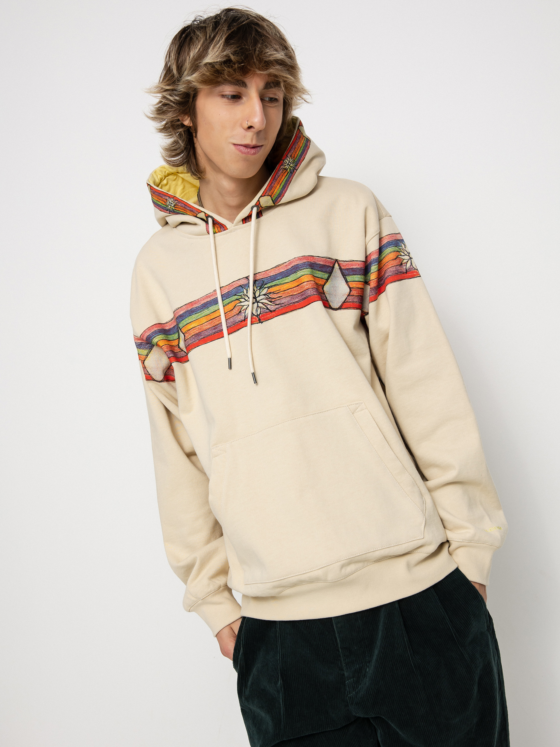 Volcom D.I. HD Kapucnis pulóver (off white)