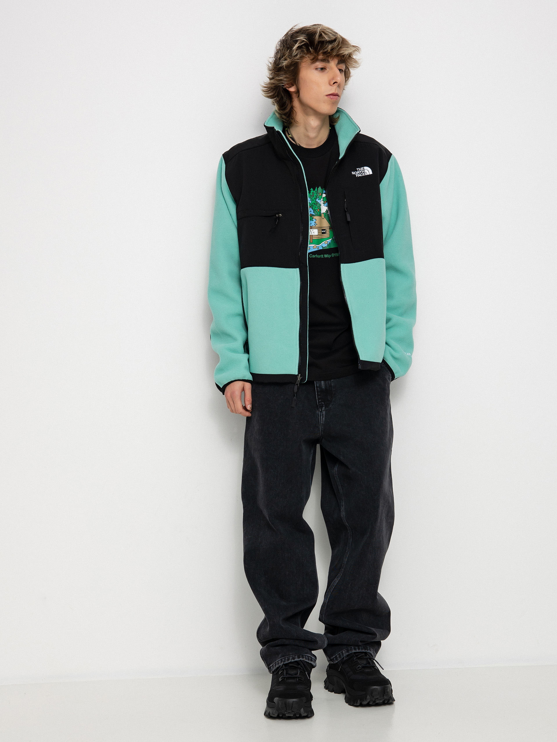 Férfi The North Face Denali Polár pulóver (wasabi)