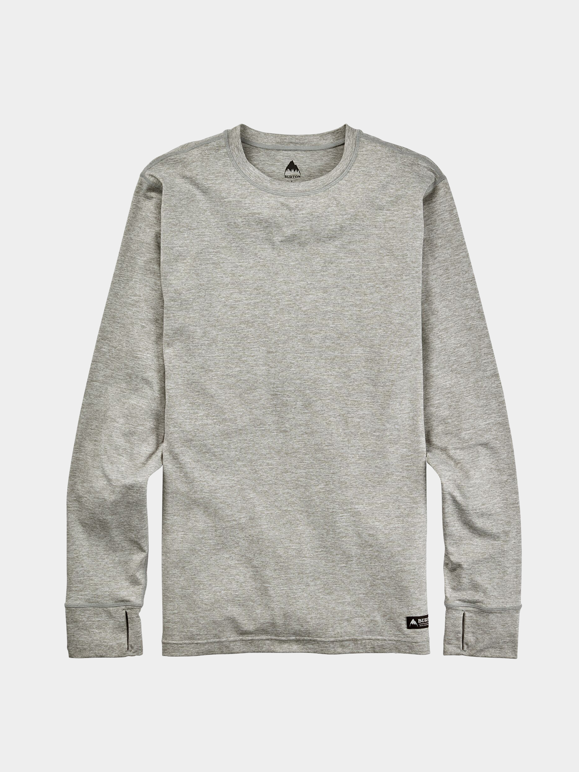 Férfi Burton Midweight Base Layer Hosszú ujjú felső (gray heather)