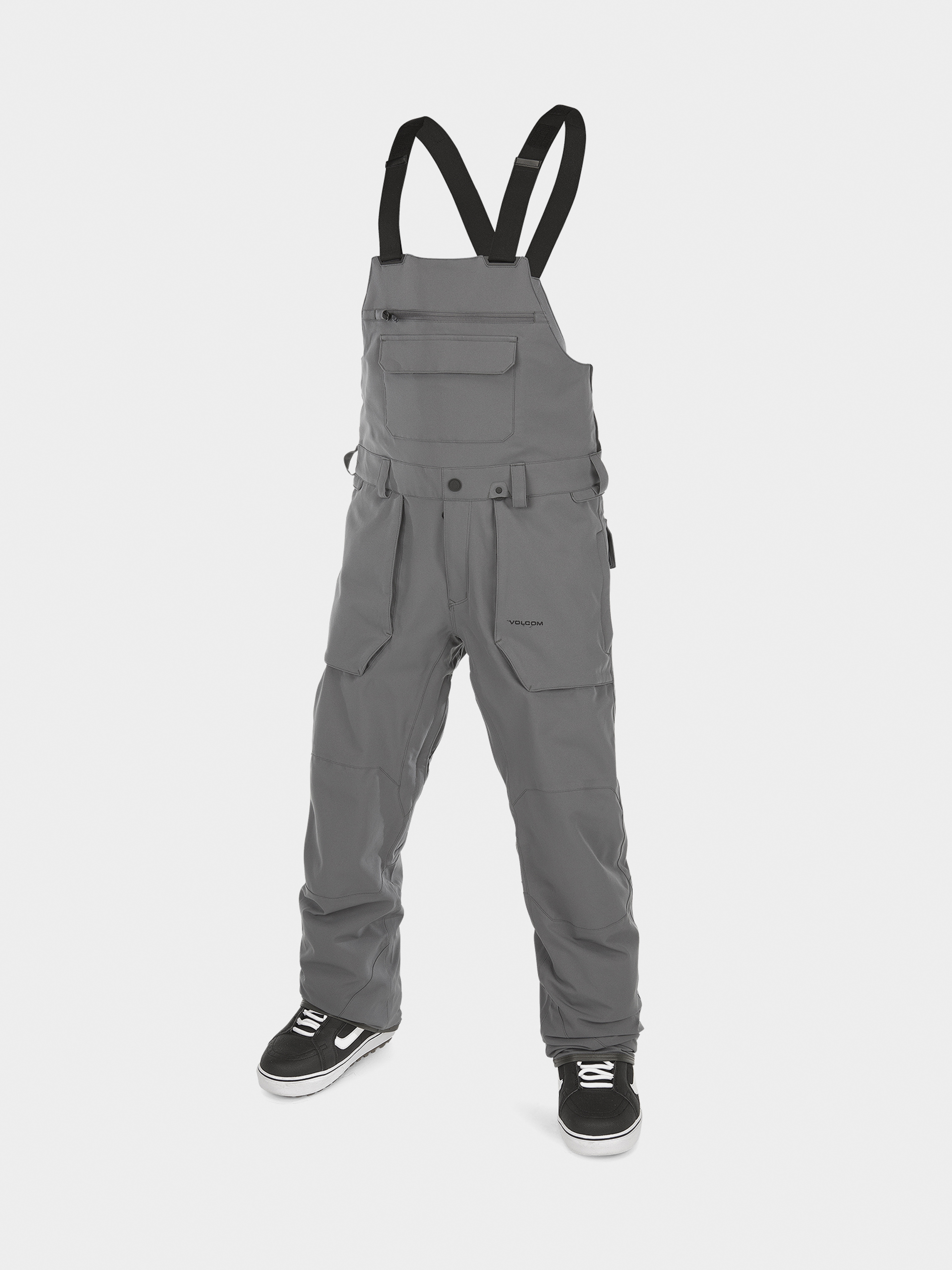Férfi Volcom Roan Bib Overall Snowboard nadrág (dark grey)