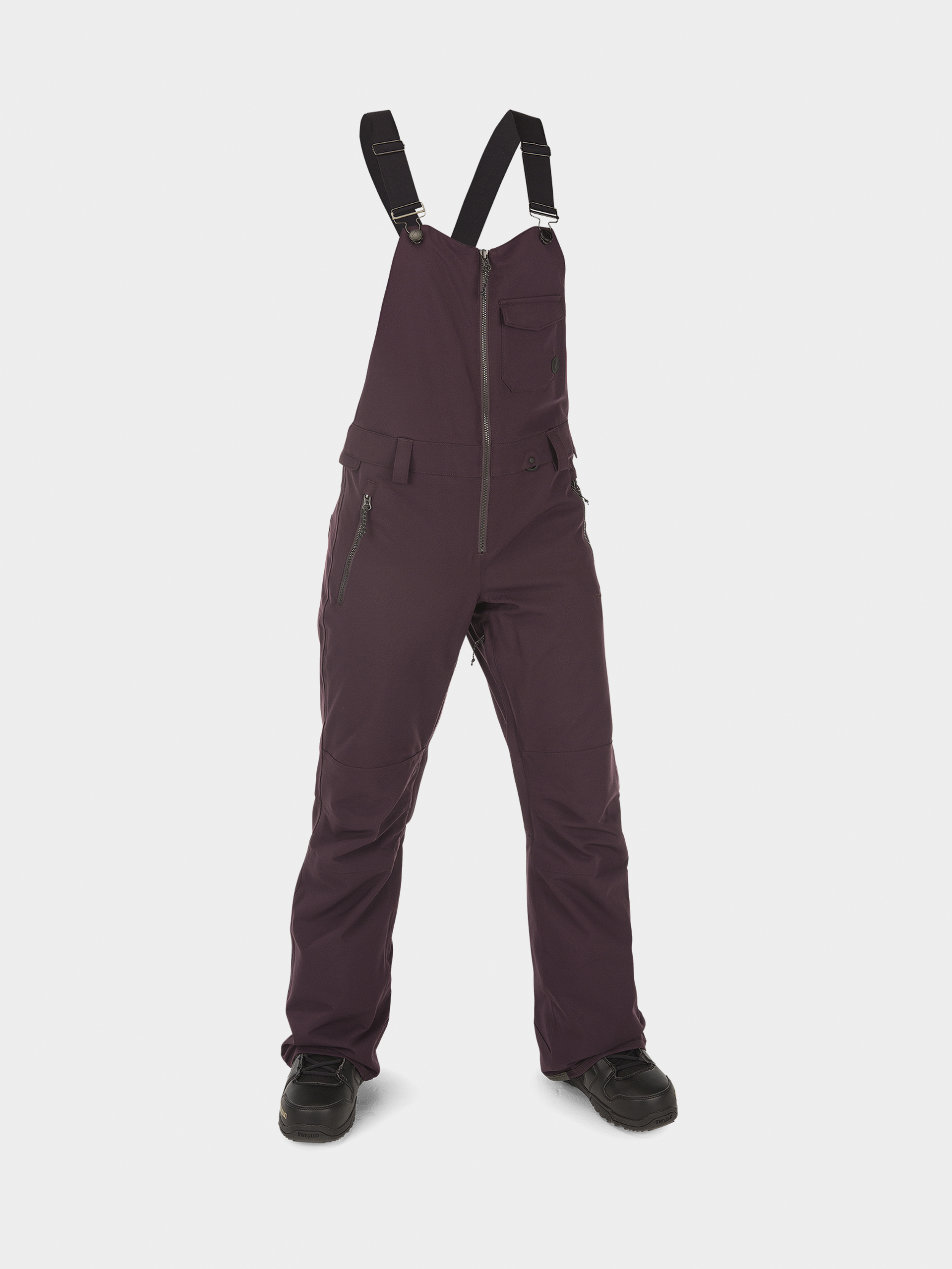 Női Volcom Swift Bib Overall Snowboard nadrág (black plum)