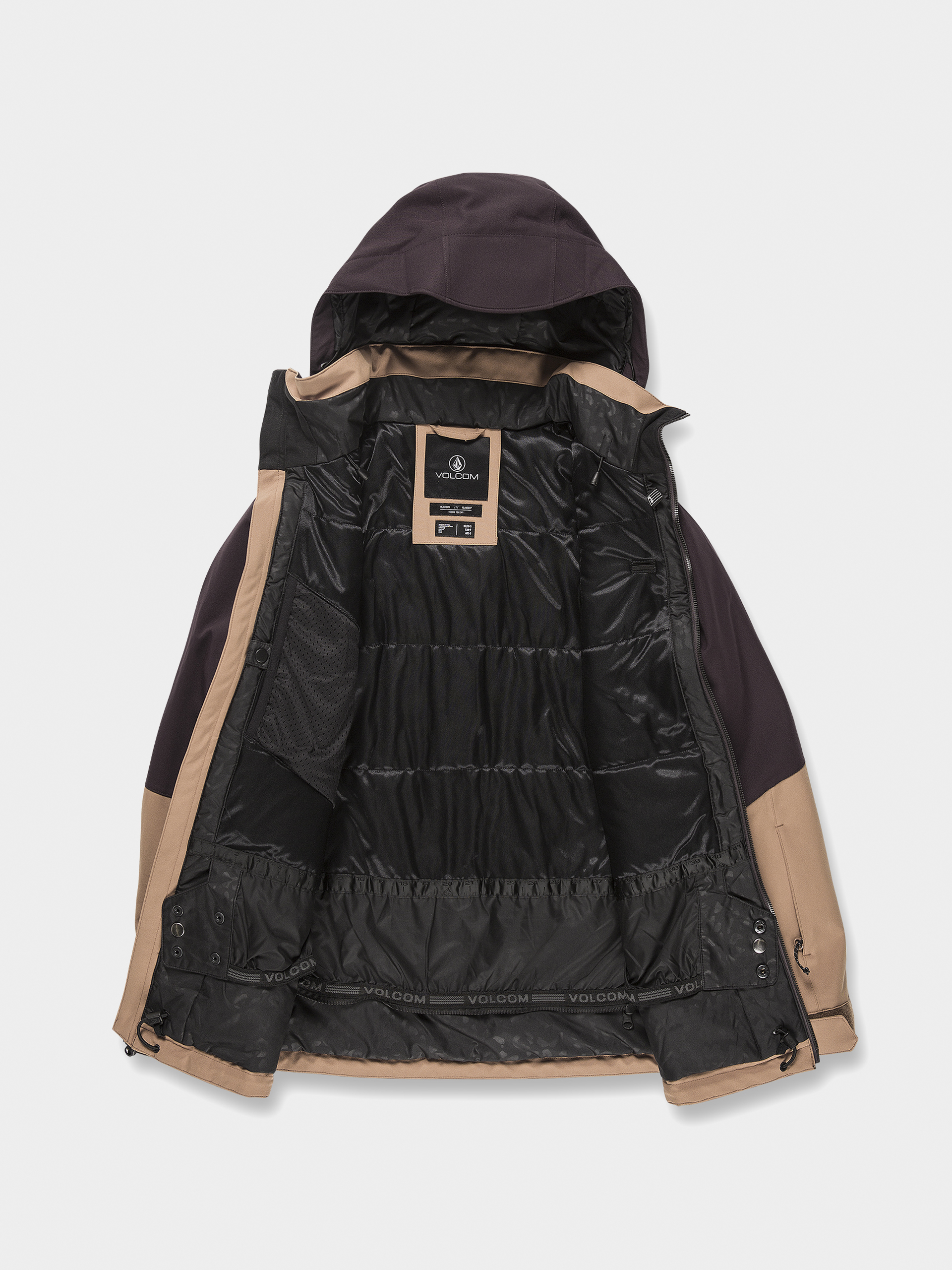 Női Volcom Shelter 3D Stretch Snowboard dzseki (caramel)