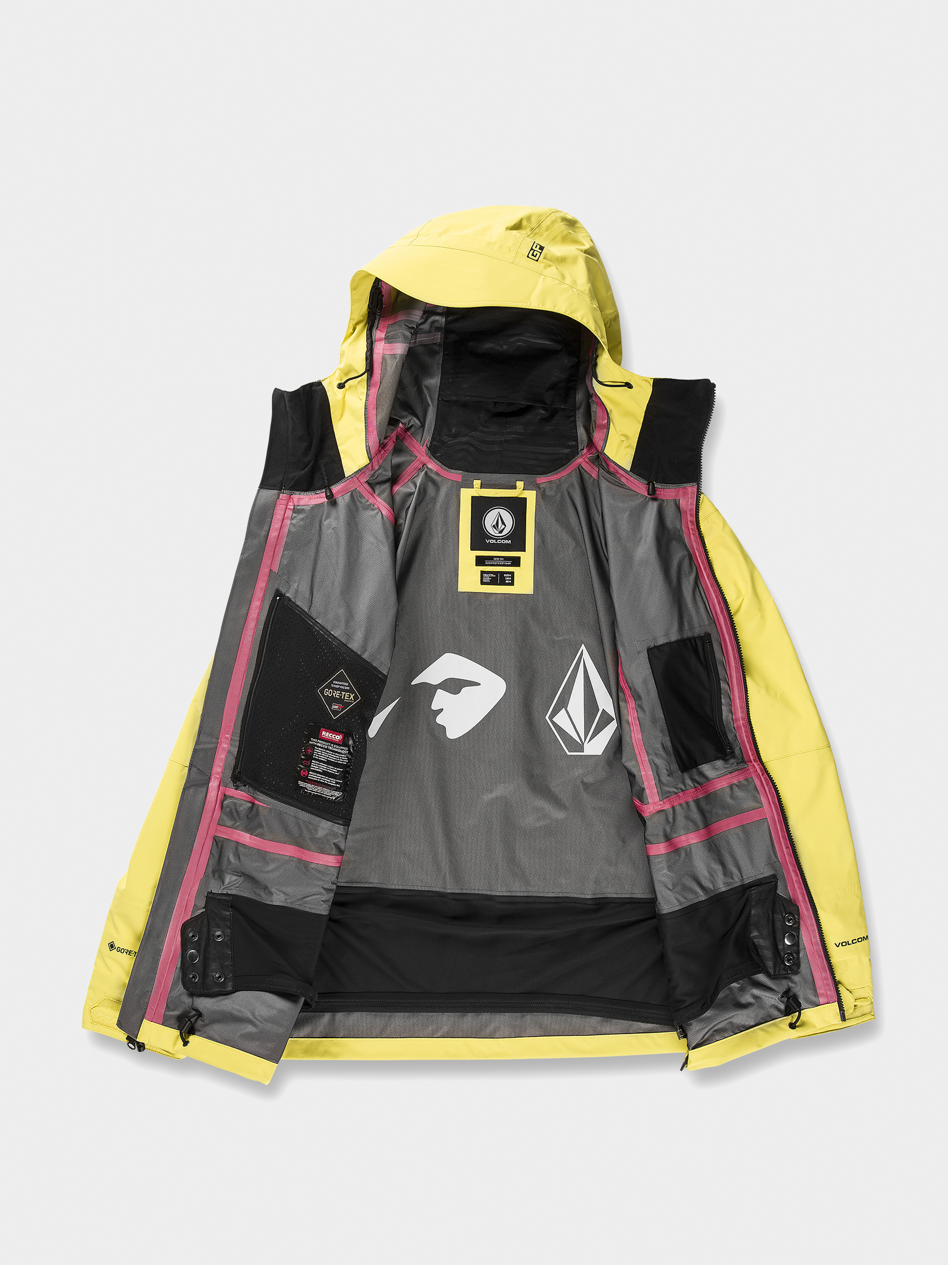 Férfi Volcom Guide Gore Tex Snowboard dzseki (citron)