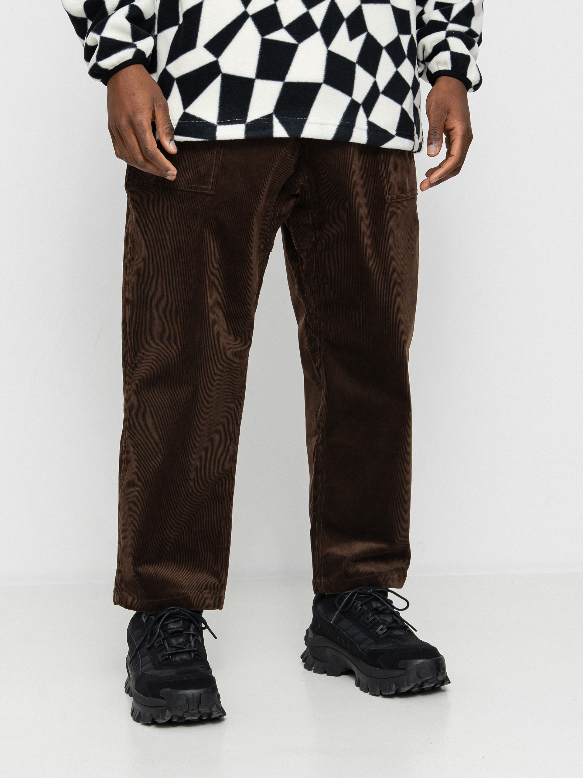 Gramicci Corduroy Loose Tapered Kisnadrág (dark brown)