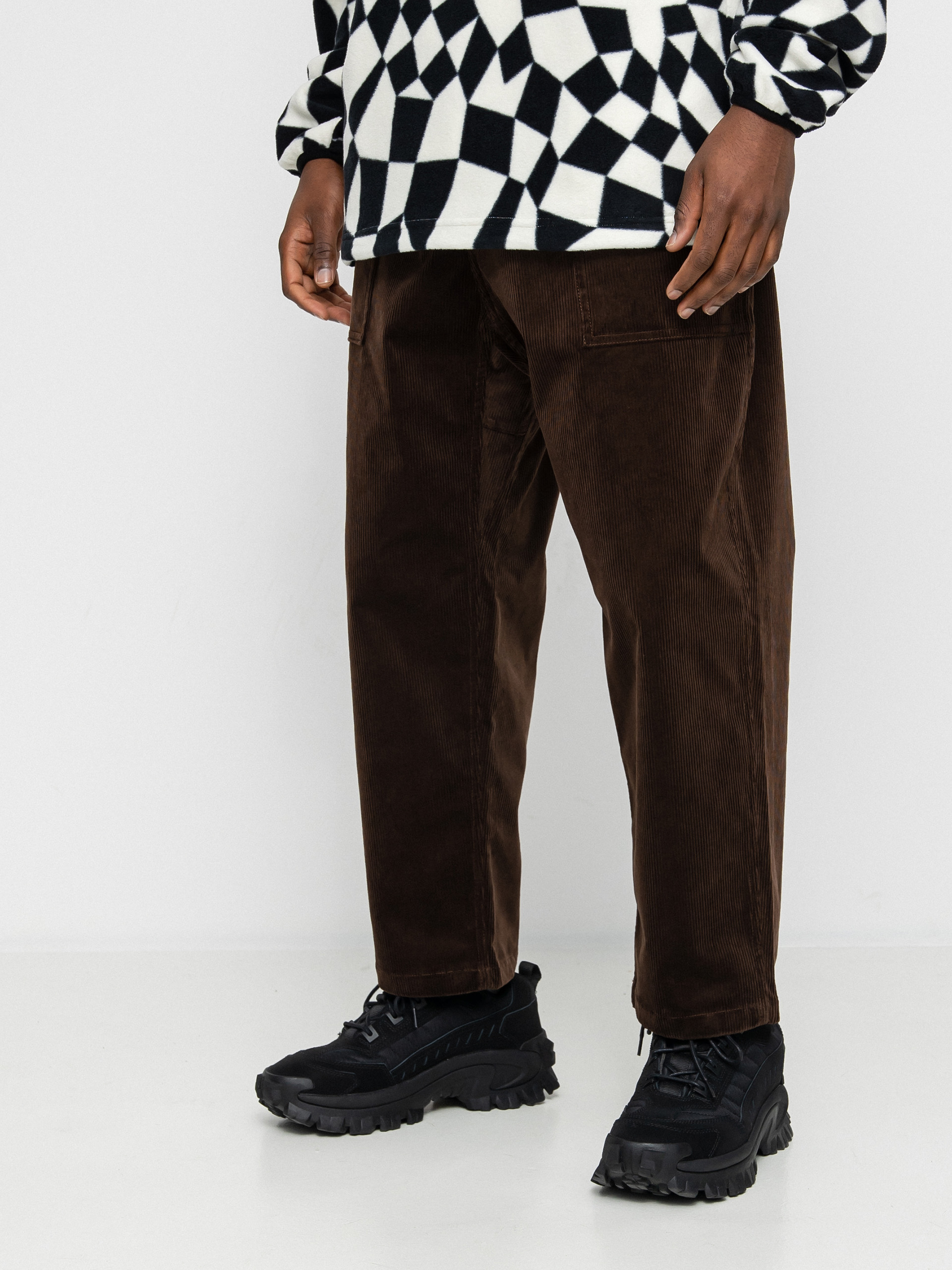 Gramicci Corduroy Loose Tapered Kisnadrág (dark brown)