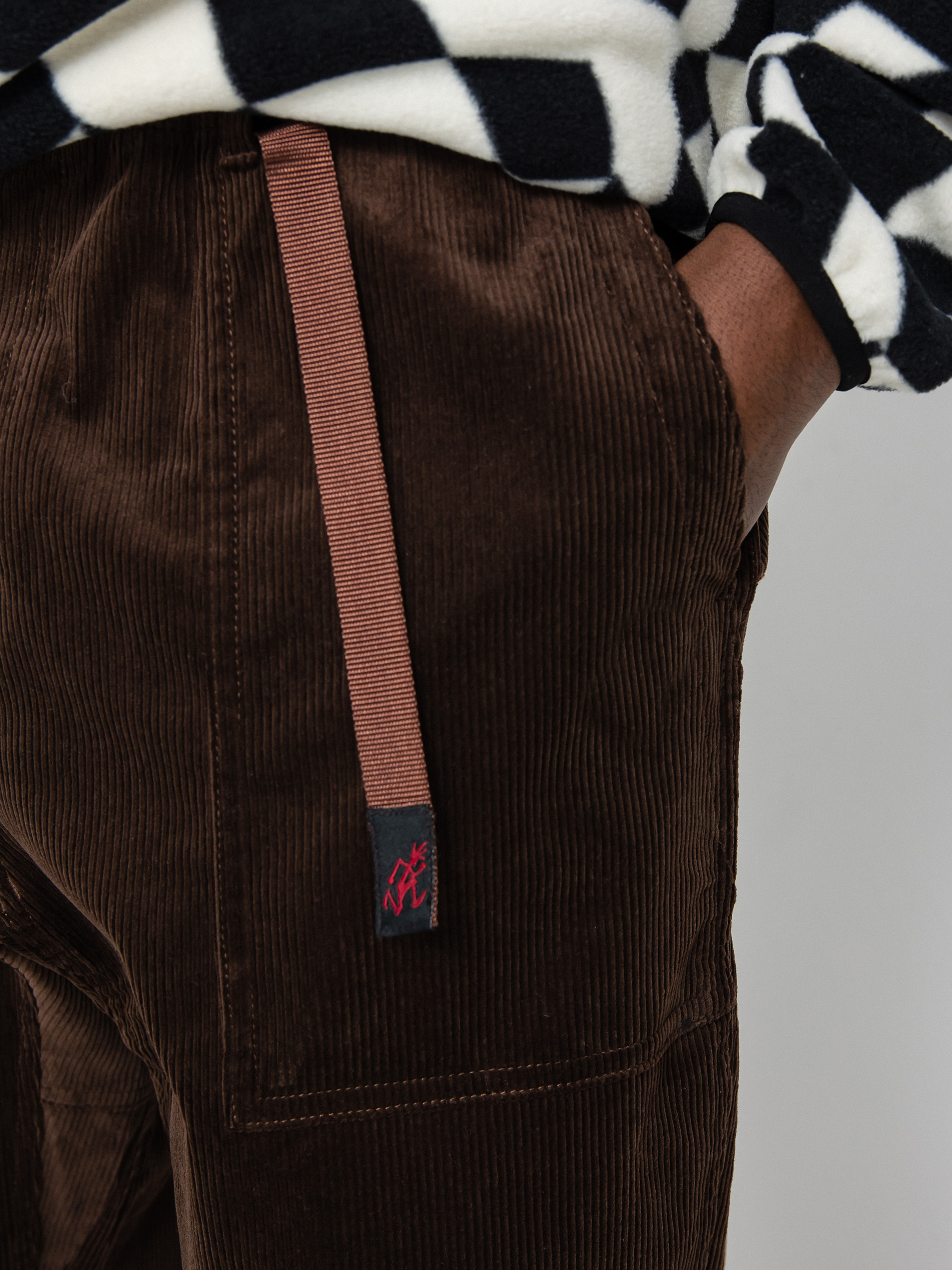 Gramicci Corduroy Loose Tapered Kisnadrág (dark brown)