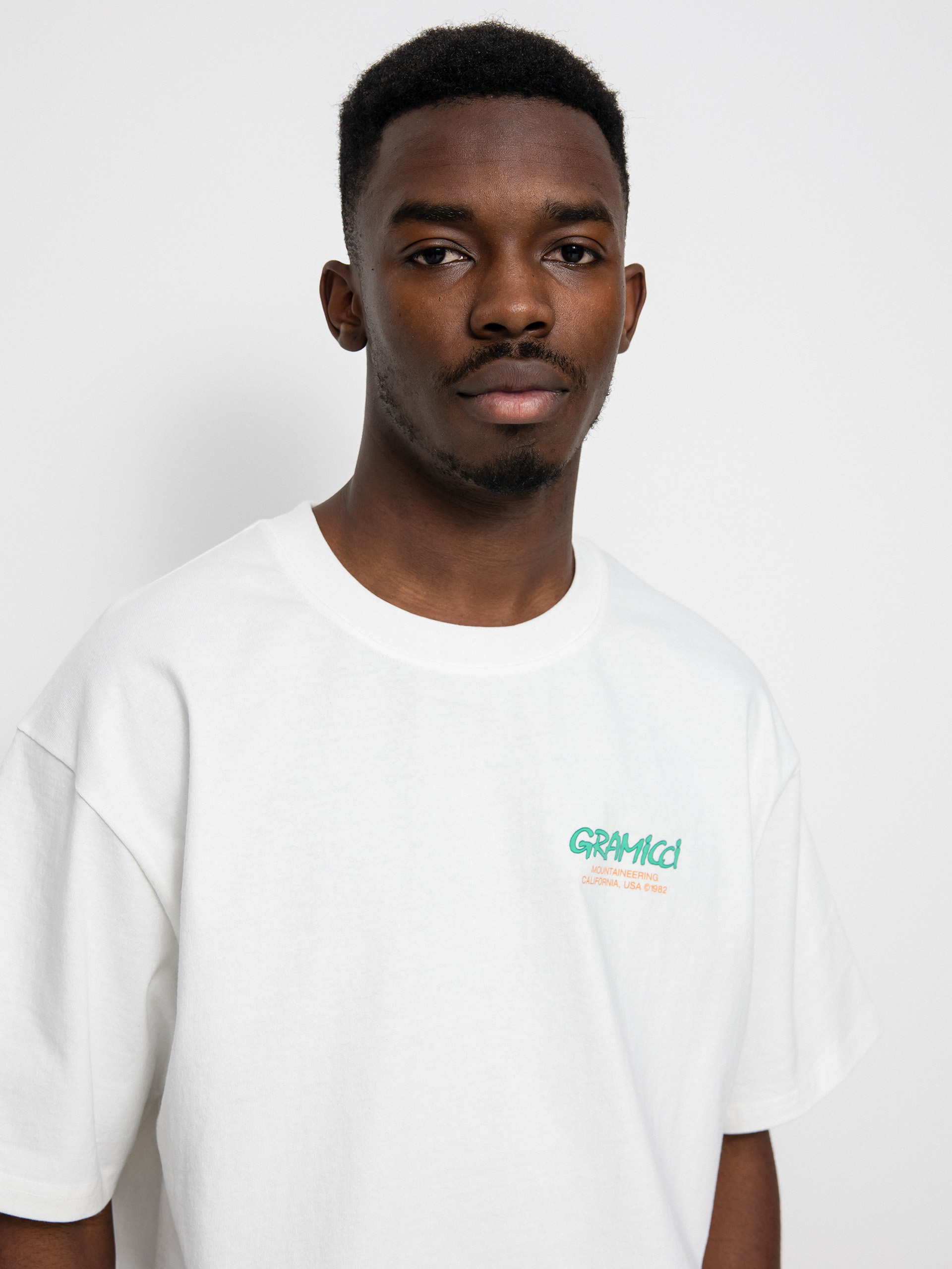 Gramicci Mountaineering póló (white/green)