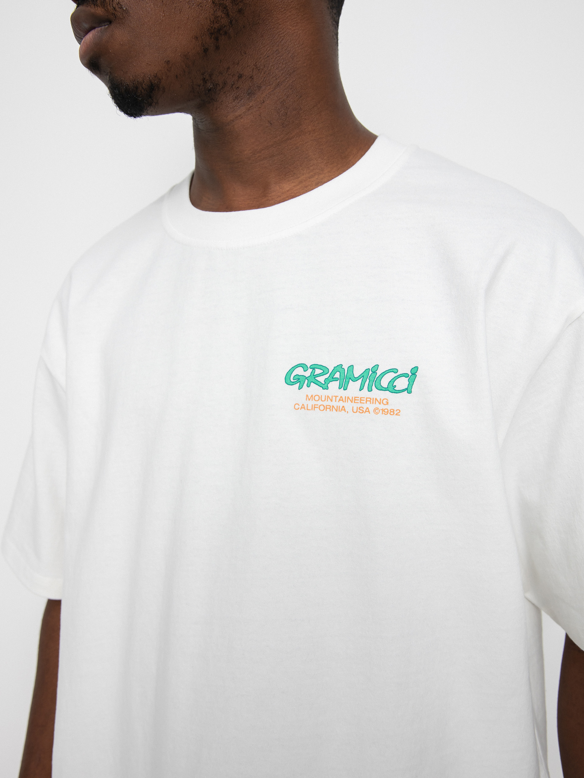 Gramicci Mountaineering póló (white/green)