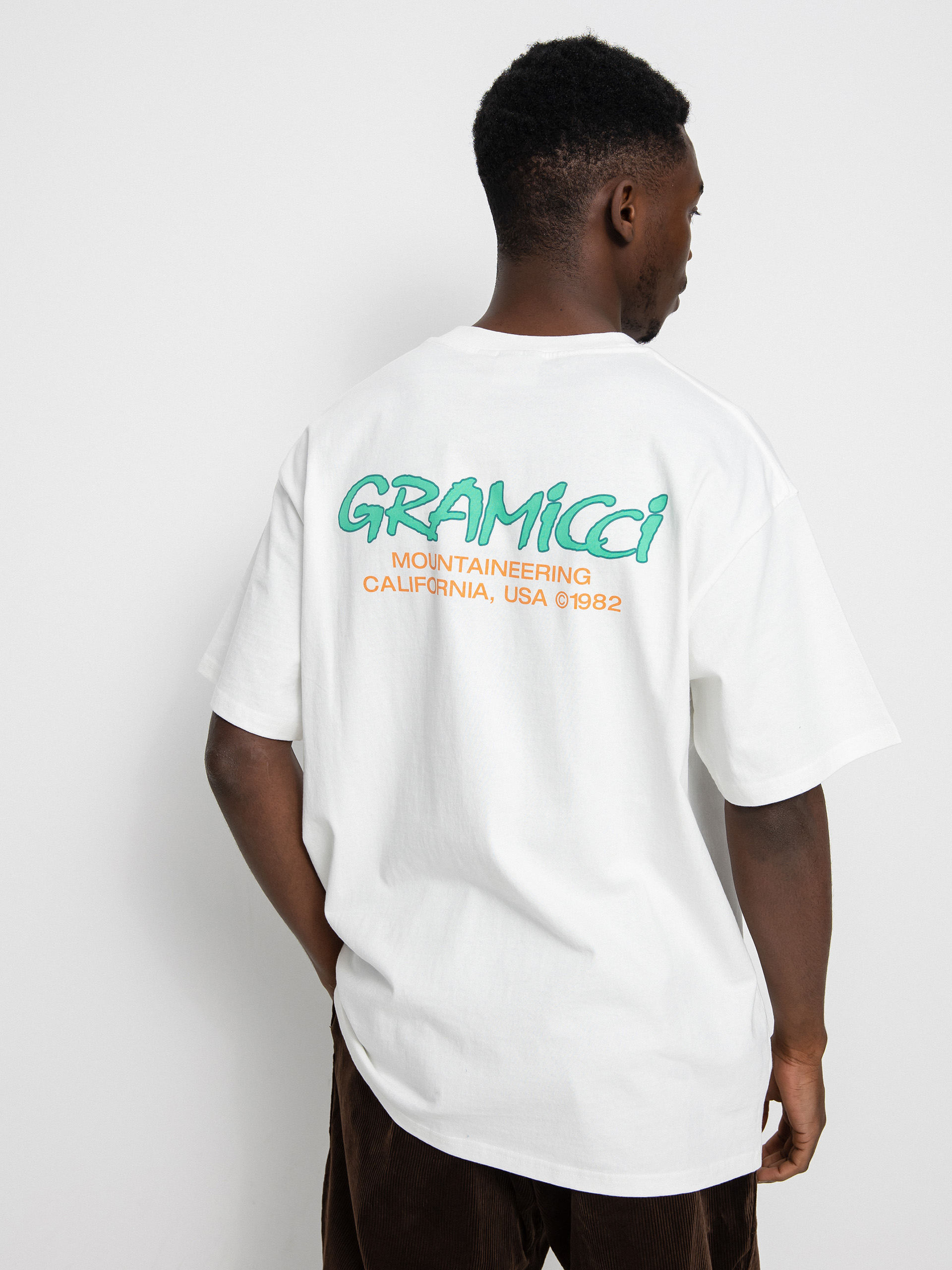 Gramicci Mountaineering póló (white/green)