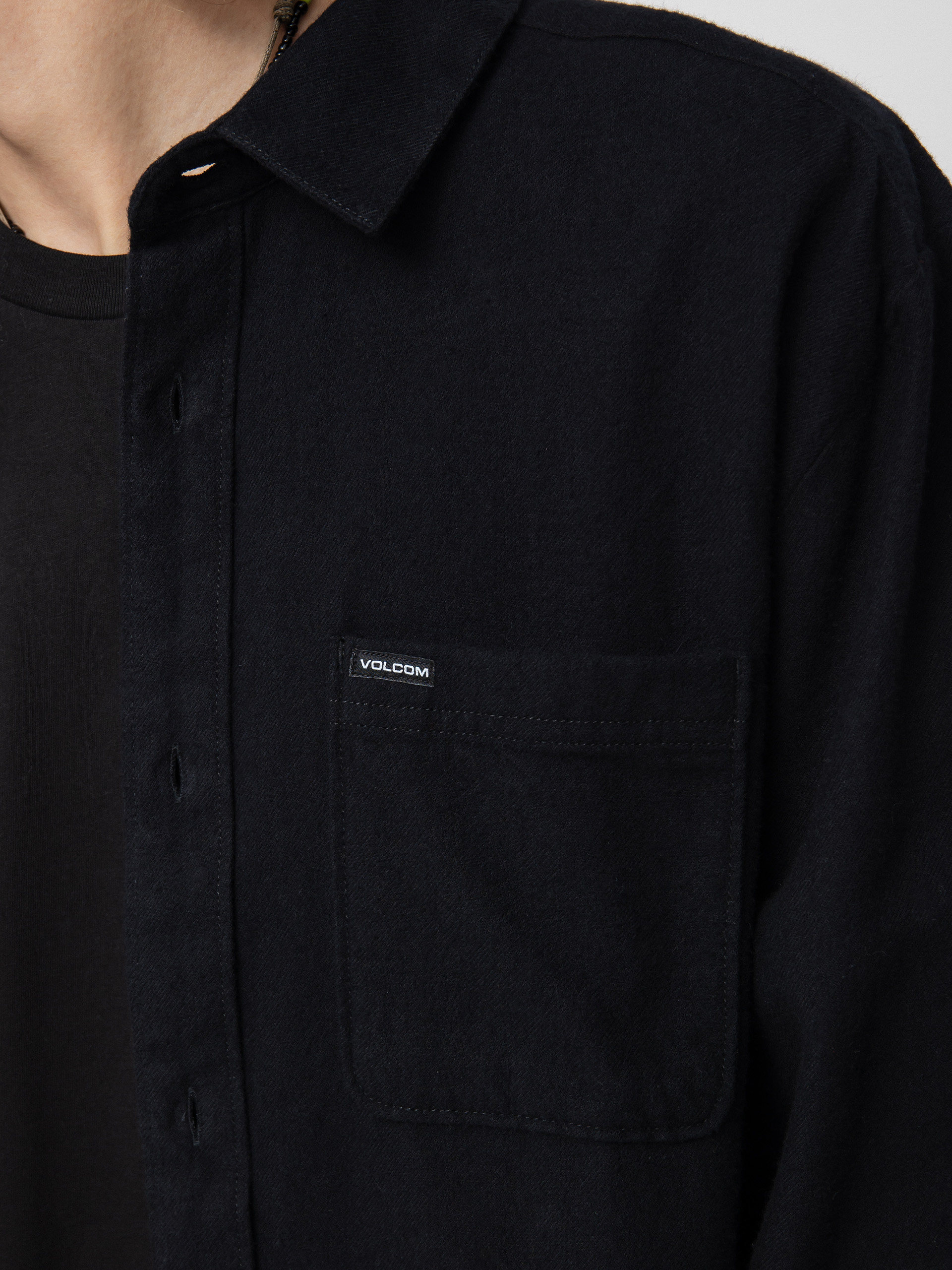 Volcom Caden Solid Ls Ing (black)