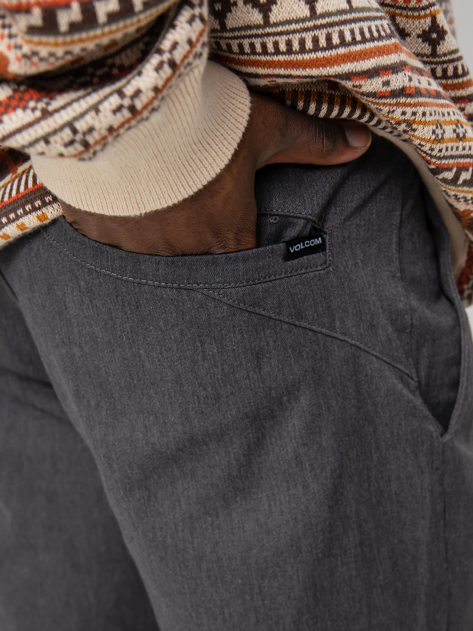 Volcom Frickin Modern Stret Kisnadrág (charcoal heather)