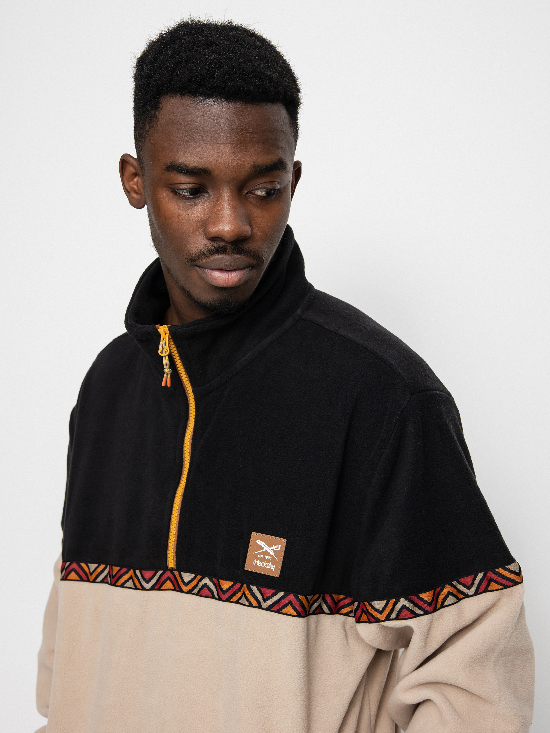 Férfi Iriedaily Monte Noe Troyer Polár pulóver (khaki)