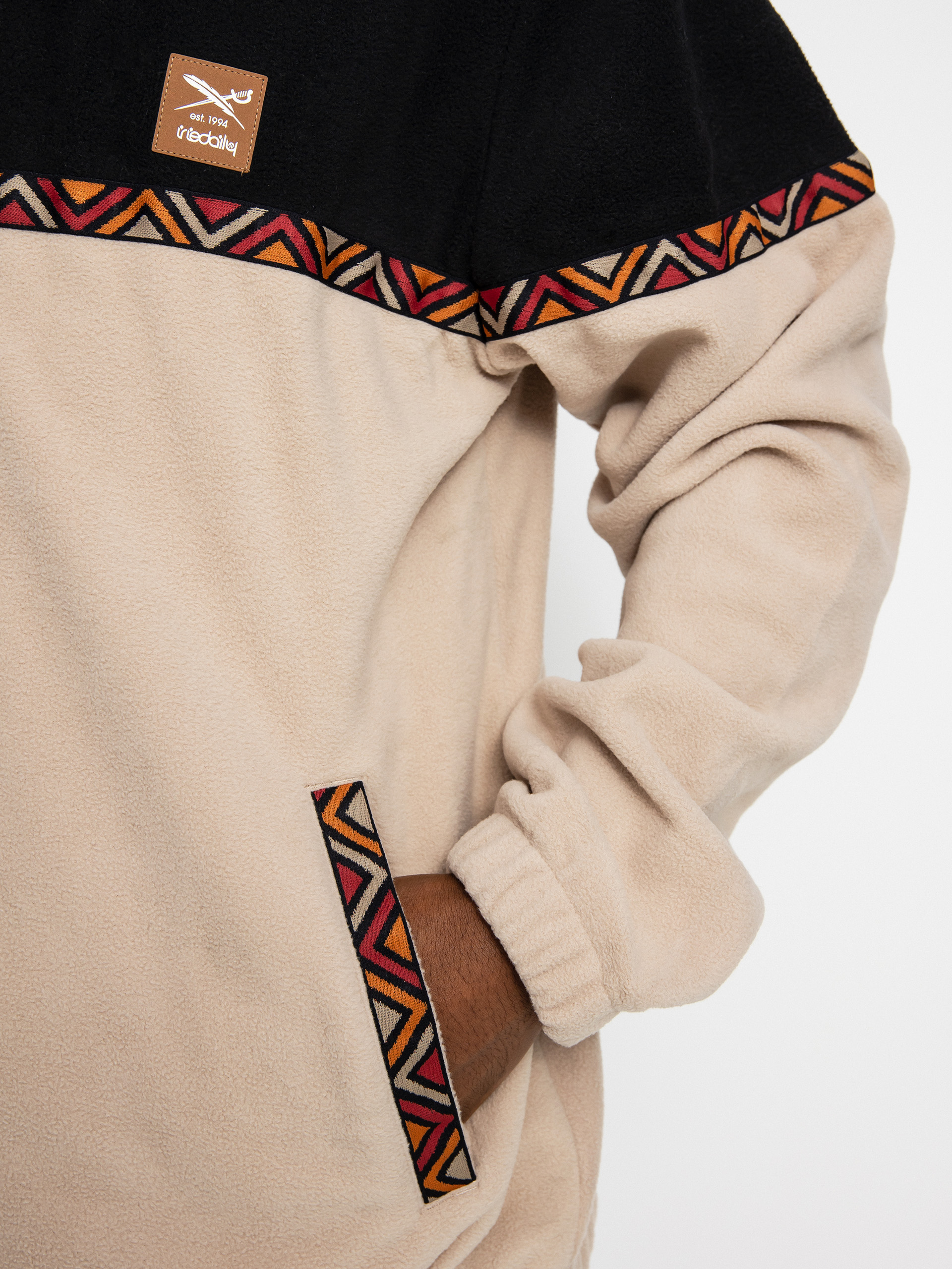 Férfi Iriedaily Monte Noe Troyer Polár pulóver (khaki)