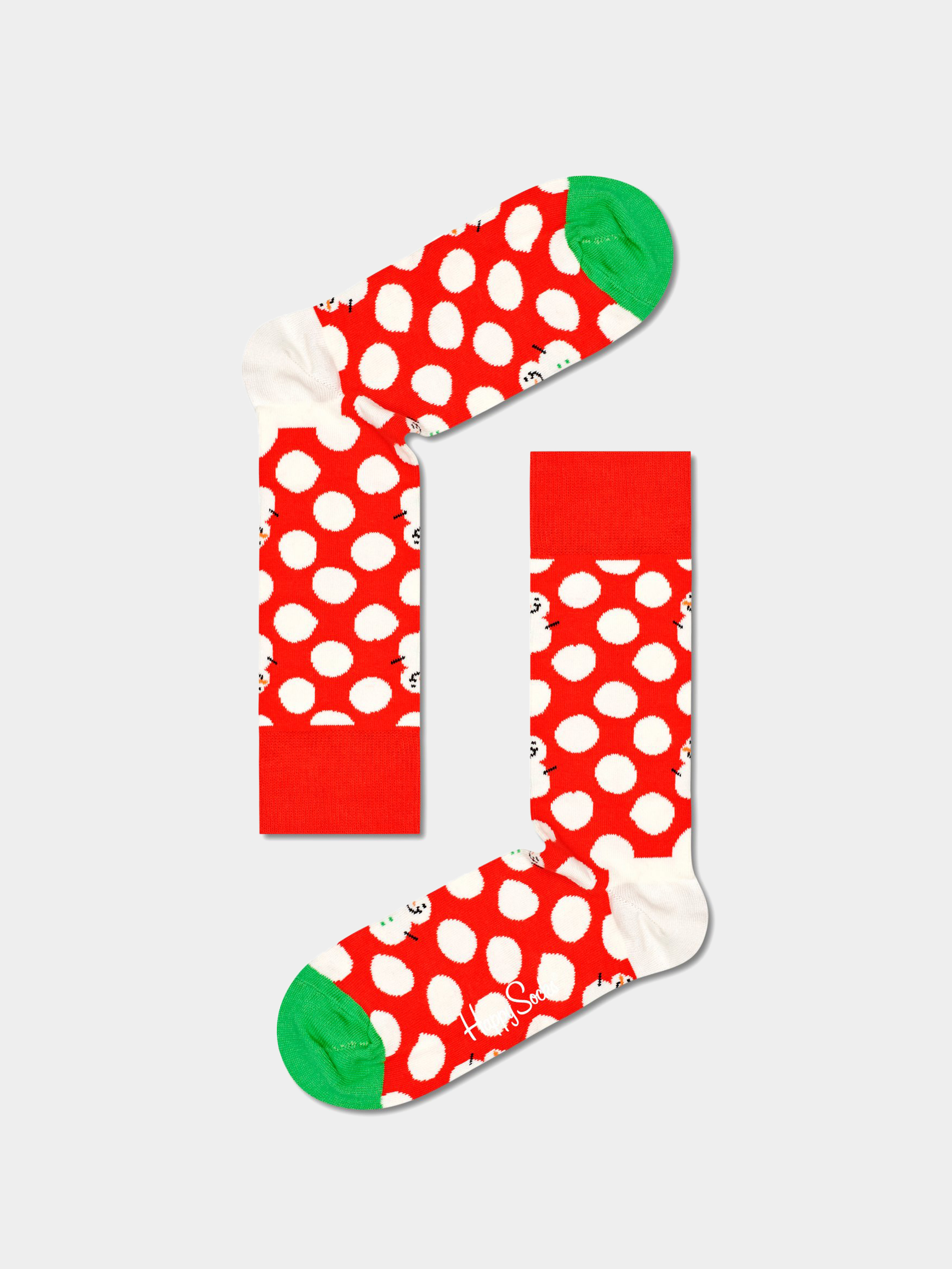 Happy Socks 2 Pack Big Dot Snowman Gift Box Zokni (multi)