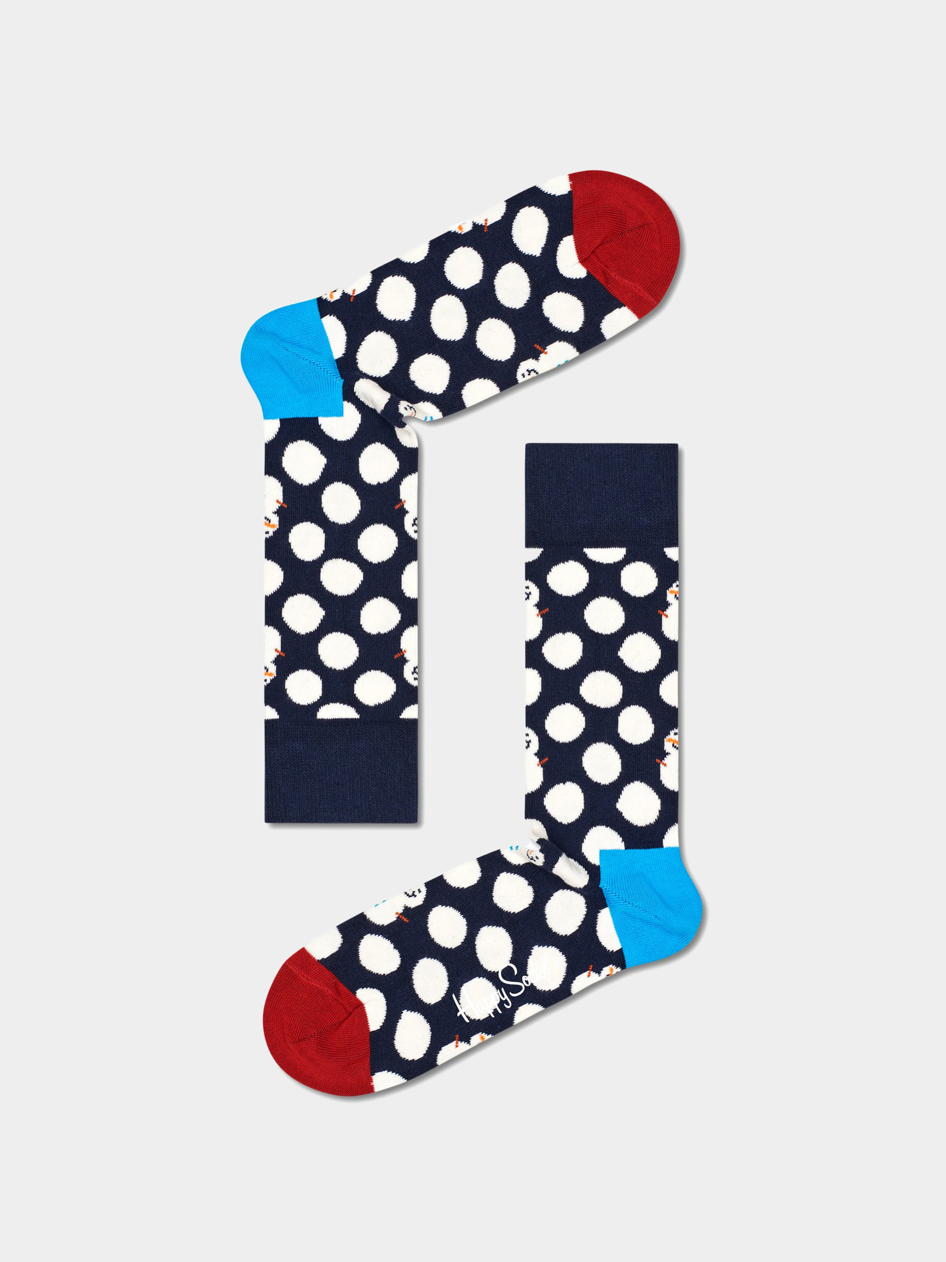Happy Socks Big Dot Snowman Gift Box Zokni (navy)