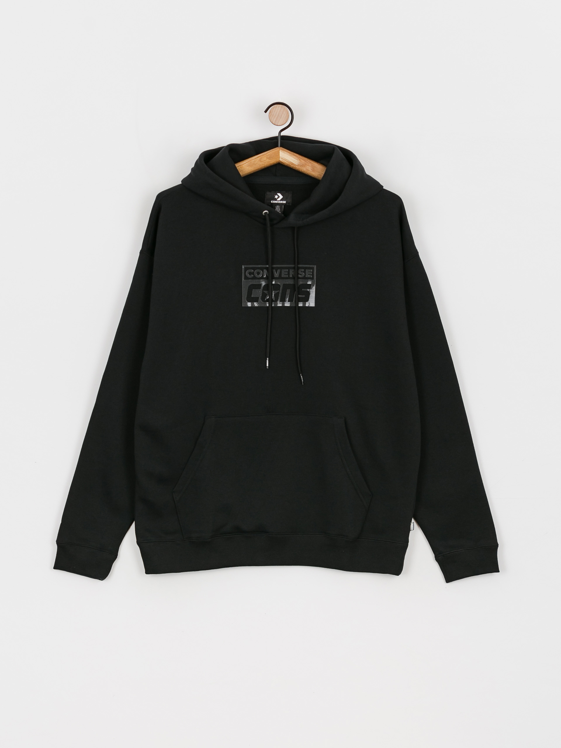 Converse Cons Brushed Back HD Kapucnis pulóver (black)