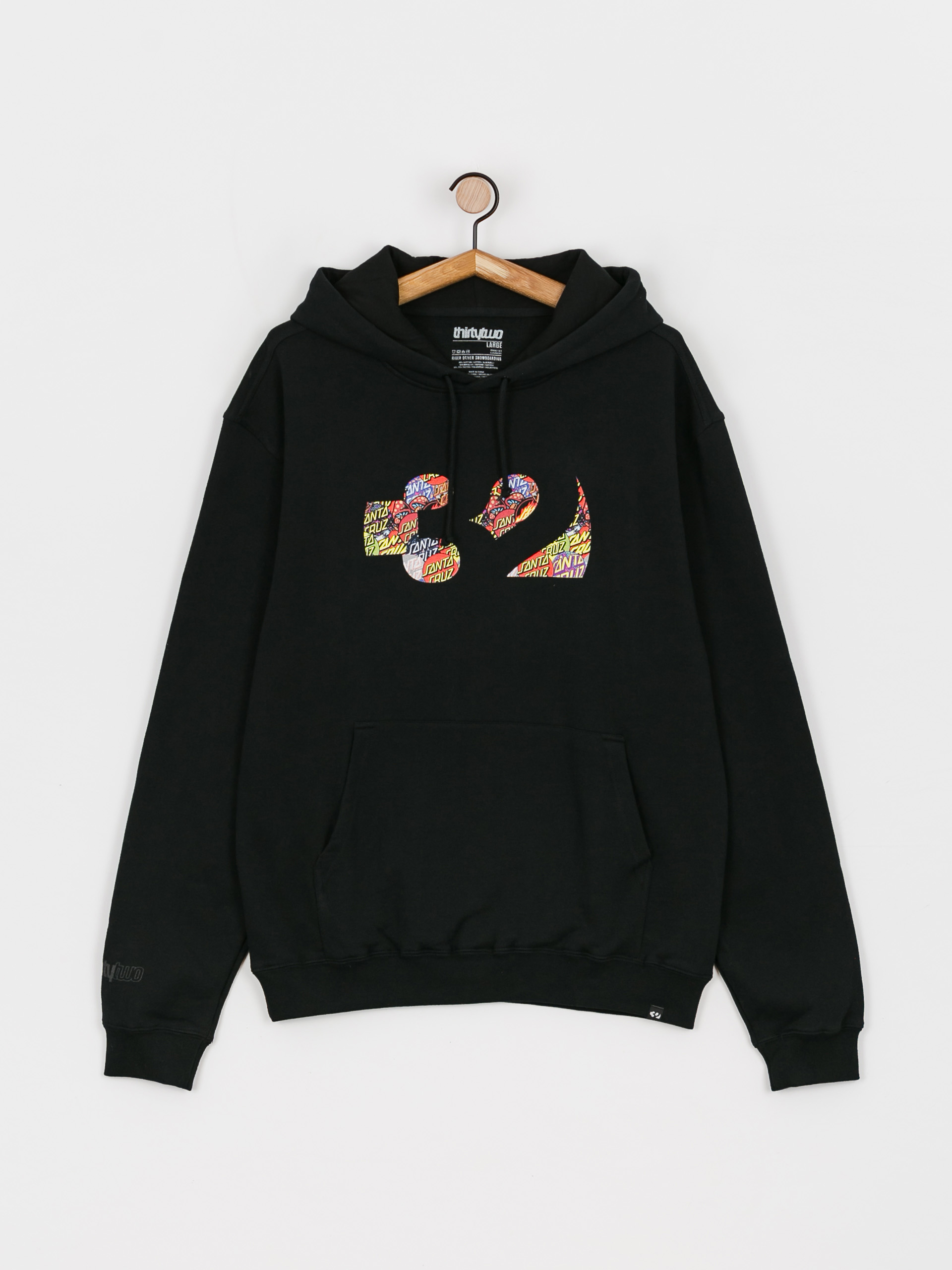 Férfi ThirtyTwo X Santa Cruz HD Thermo pulóver (black)