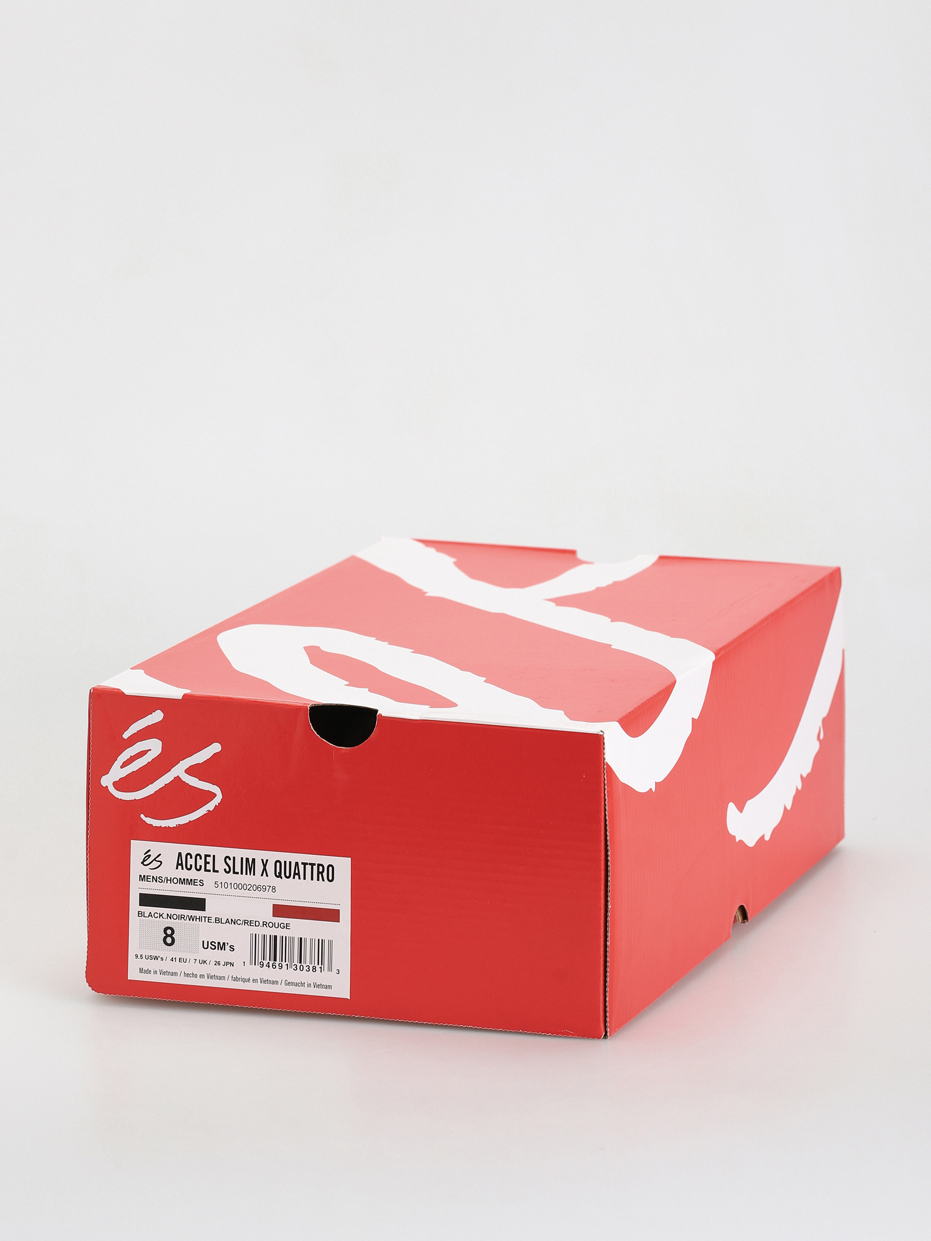 eS Accel Slim X Quattro Cipők (black/white/red)