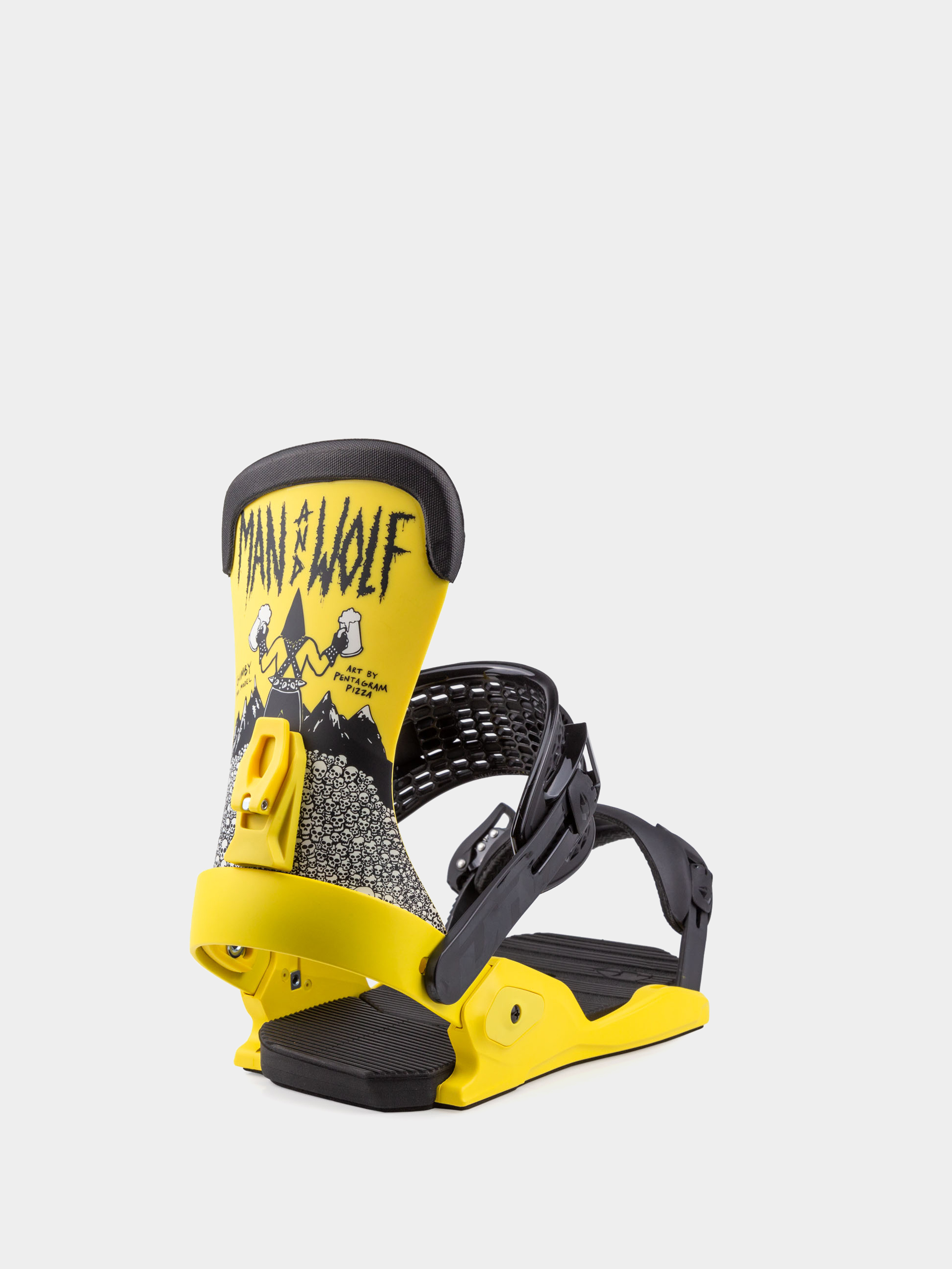 Férfi Drake Fifty Man&Wolf Snowboard kötés (yellow)