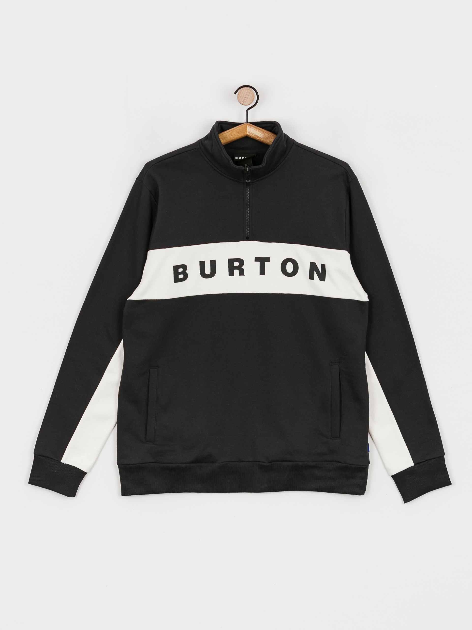 Burton Lowball Quarter Zip Pulóver (true black)