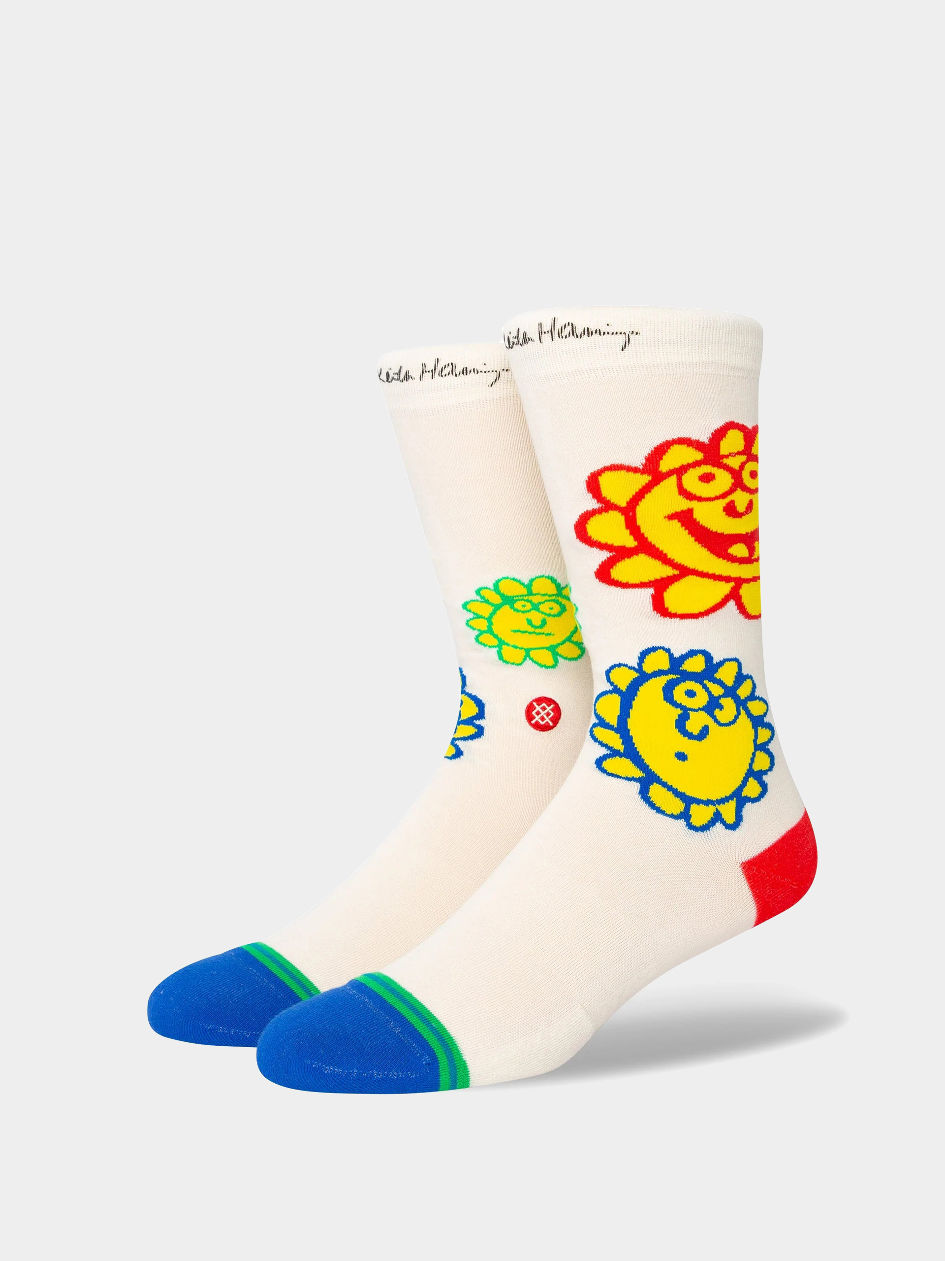 Stance Happy Fields Zokni (off white)