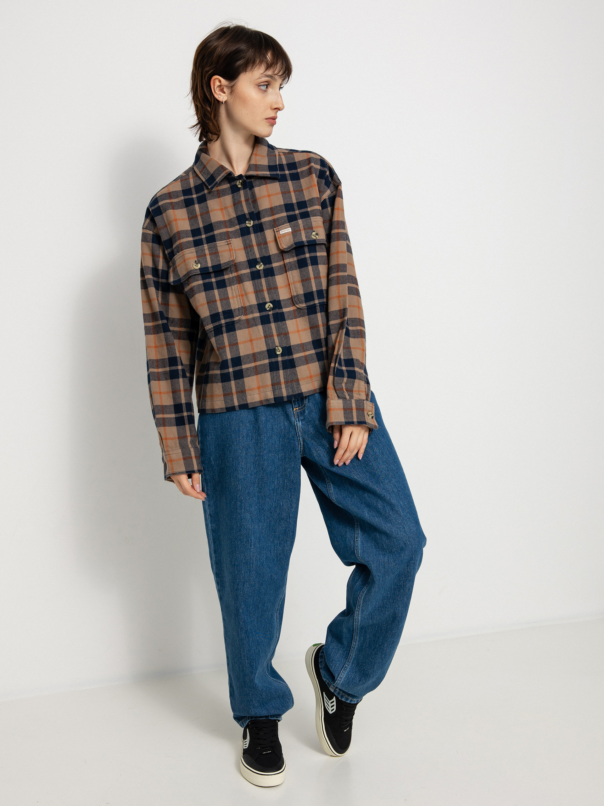 Brixton Bowery Flannel Ls Ing Wmn (pine bark)