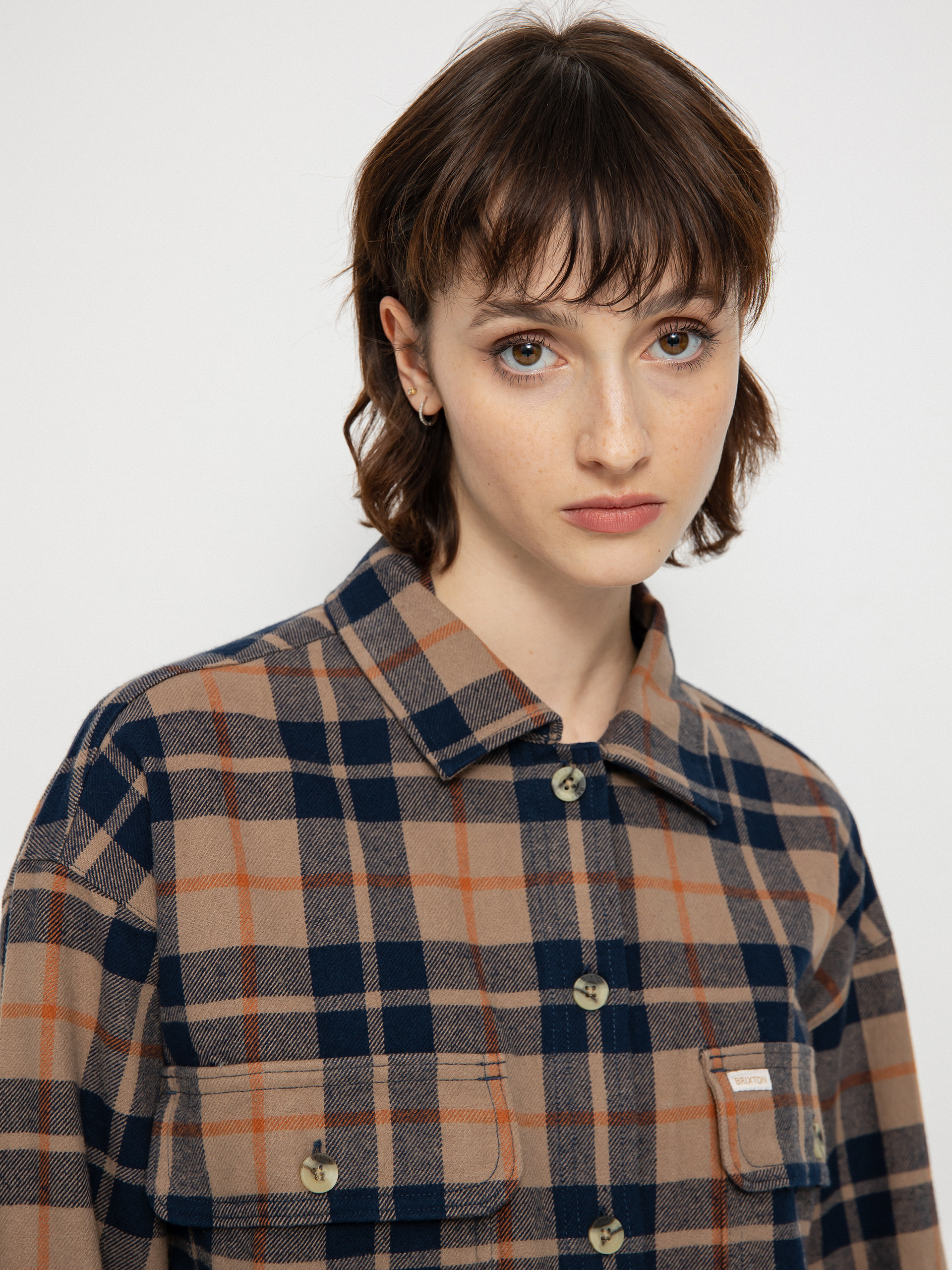 Brixton Bowery Flannel Ls Ing Wmn (pine bark)