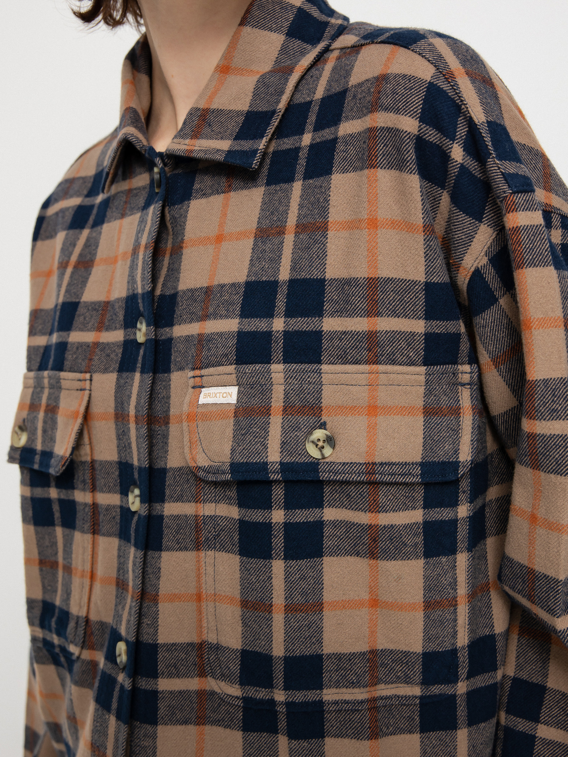 Brixton Bowery Flannel Ls Ing Wmn (pine bark)