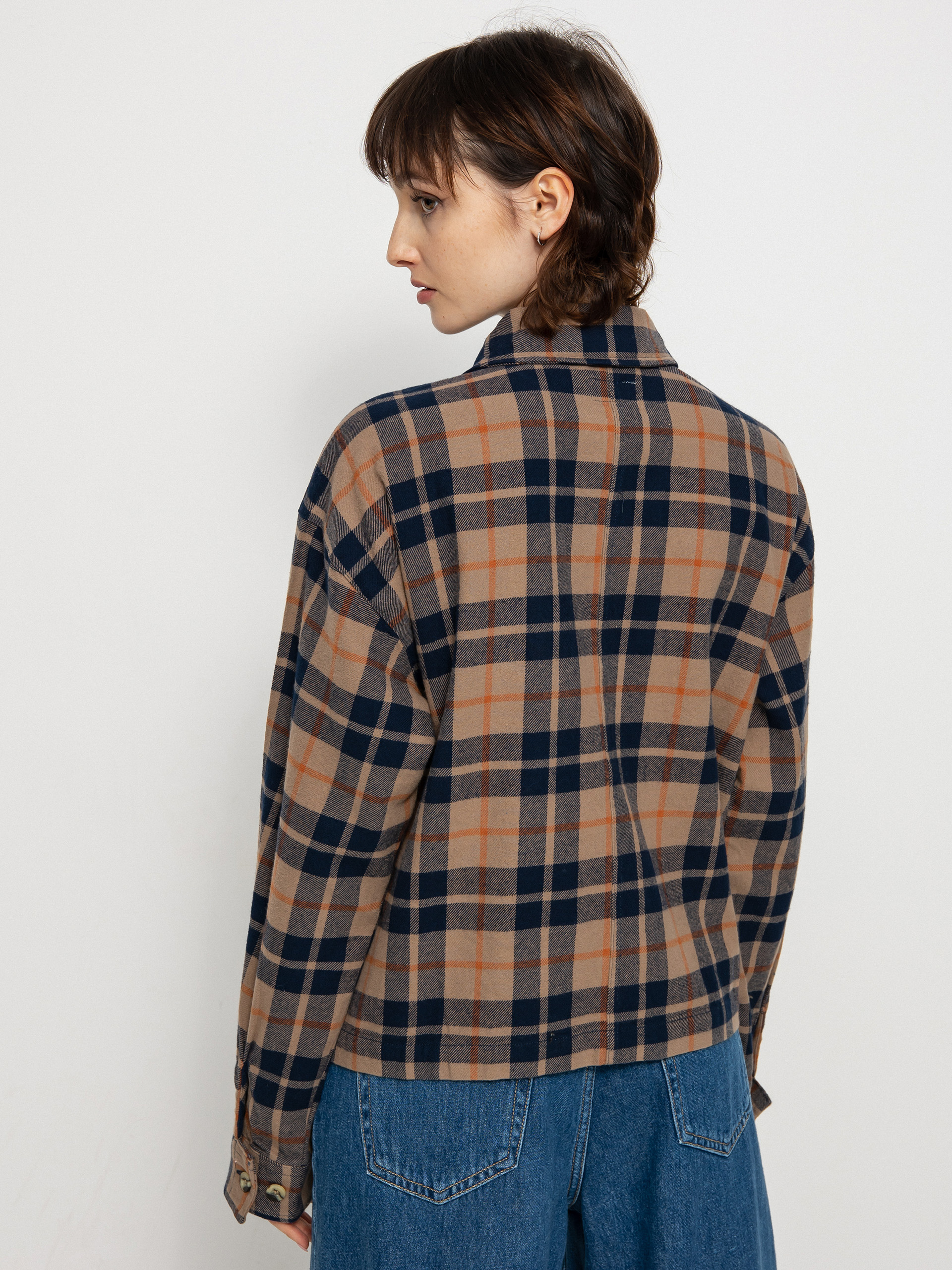 Brixton Bowery Flannel Ls Ing Wmn (pine bark)